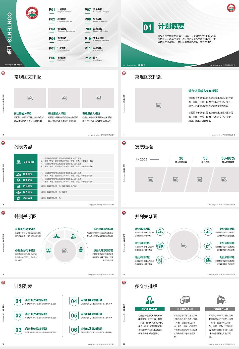 湖南农业大学专用全国大学生互联网+创新创业大赛计划书/路演/网评PPT模板16:9格式幻灯片预览图2
