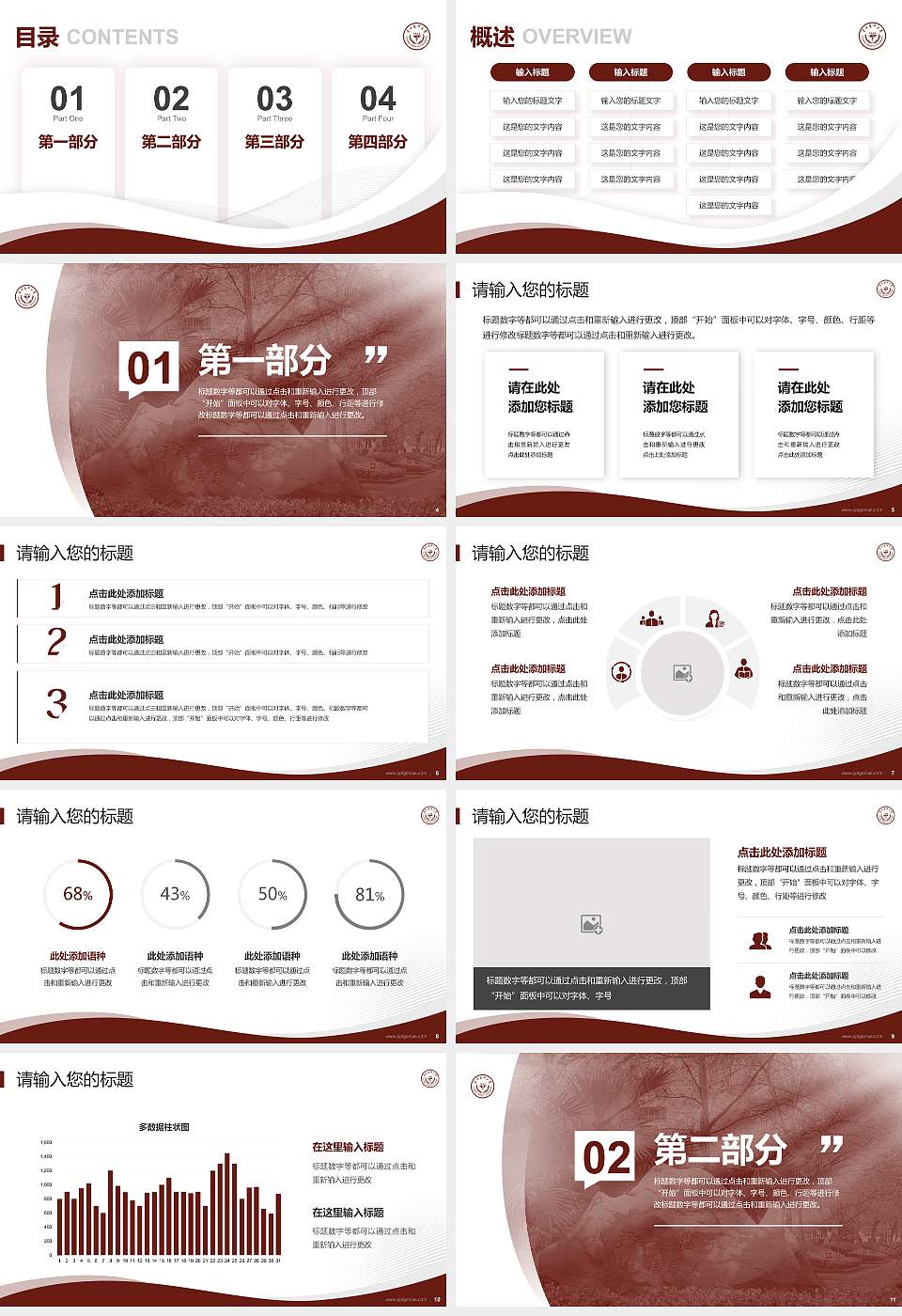 贵州医科大学专题讲座/学术交流会PPT模板下载16:9格式幻灯片预览图2