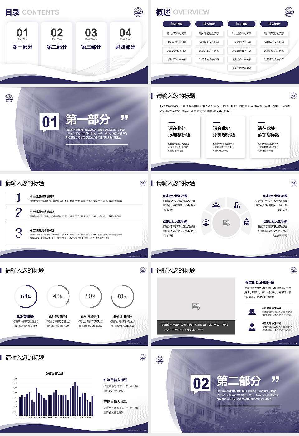 贵州工程职业学院专题讲座/学术交流会PPT模板下载16:9格式幻灯片预览图2