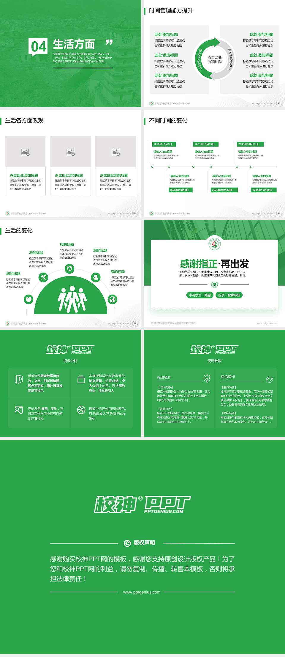 阿坝师范学院专用国家奖学金答辩PPT模板4:3格式幻灯片预览图4