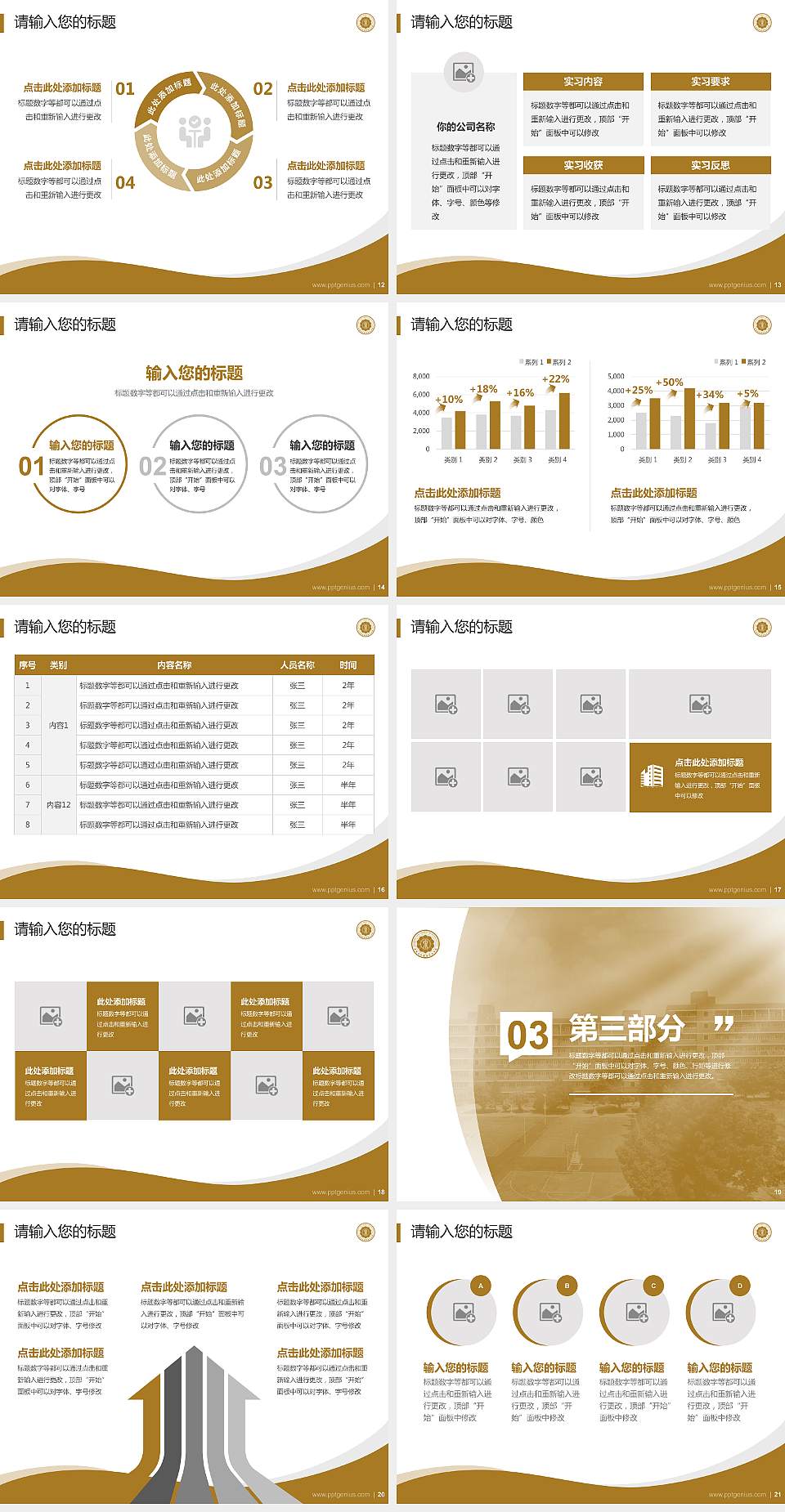 泉州纺织服装职业学院专题讲座/学术交流会PPT模板下载4:3格式幻灯片预览图3