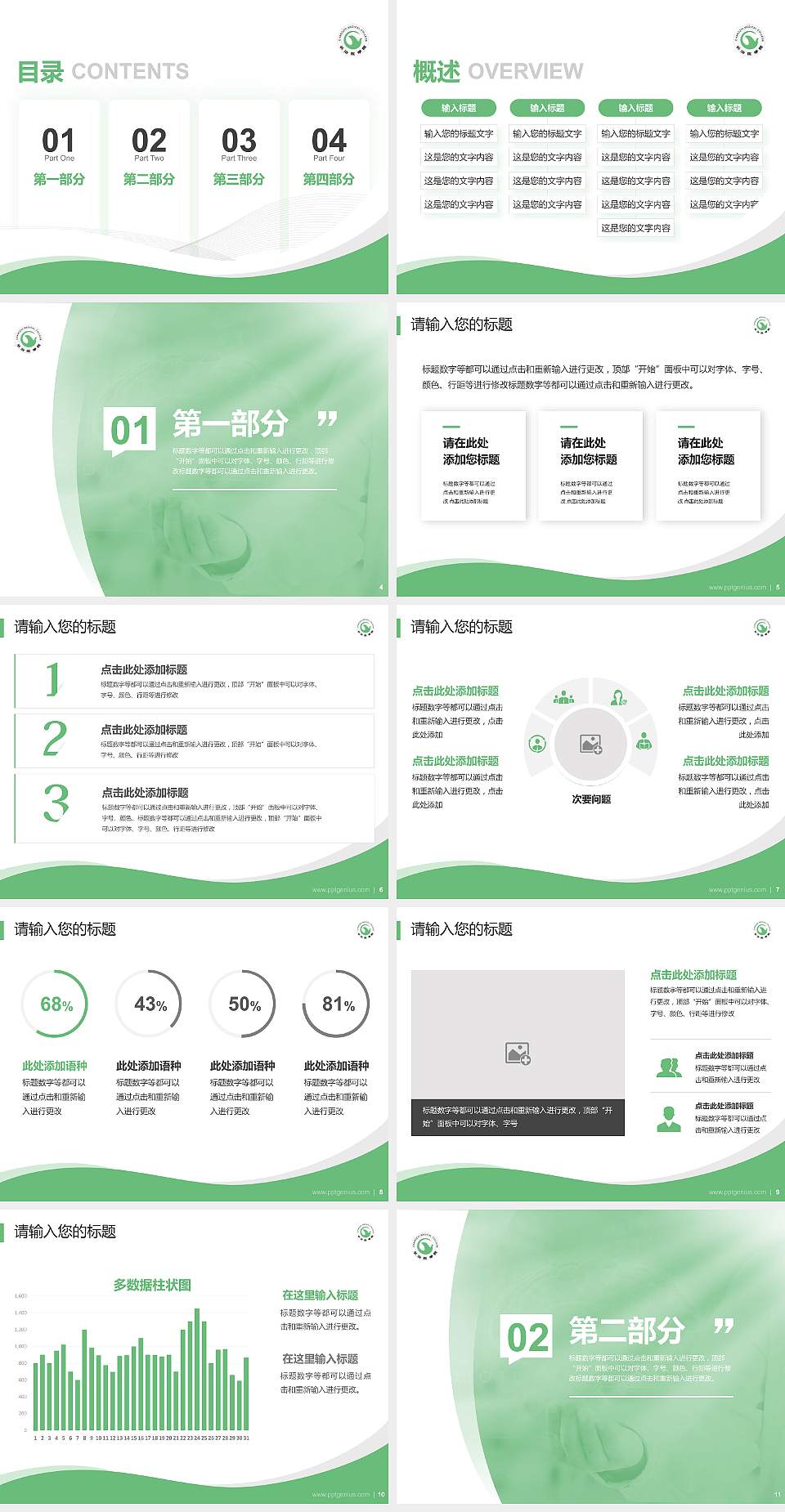 长治医学院专题讲座/学术交流会PPT模板下载4:3格式幻灯片预览图2