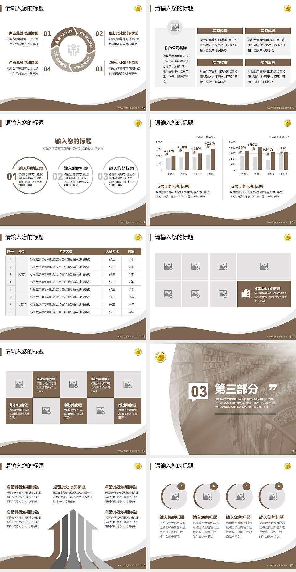 乌鲁木齐职业大学专题讲座/学术交流会PPT模板下载4:3格式幻灯片预览图3