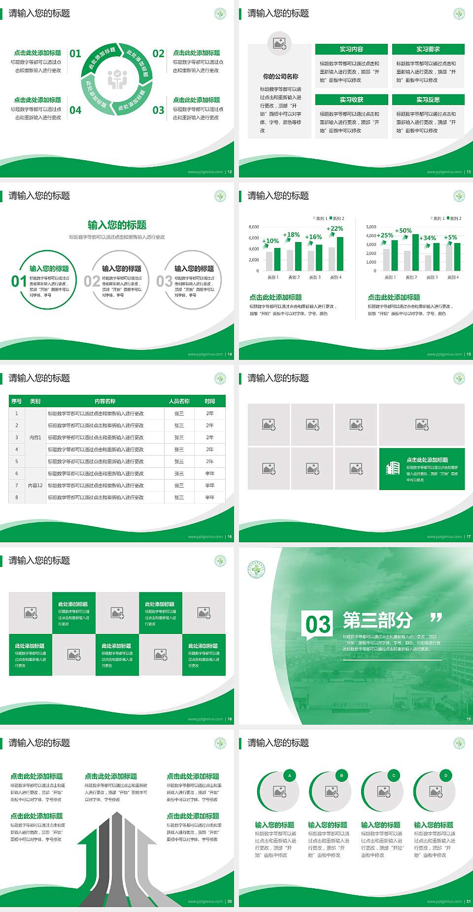毕节医学高等专科学校专题讲座/学术交流会PPT模板下载4:3格式幻灯片预览图3