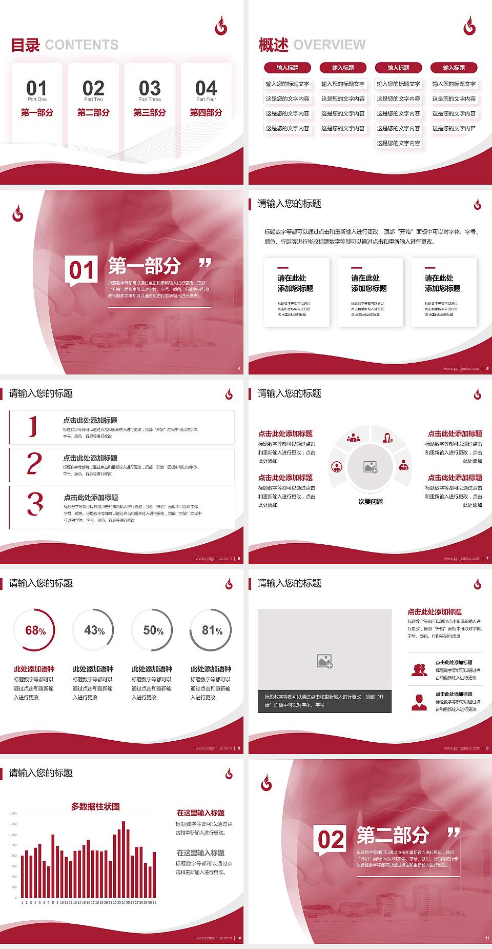 四川工商职业技术学院专题讲座/学术交流会PPT模板下载4:3格式幻灯片预览图2