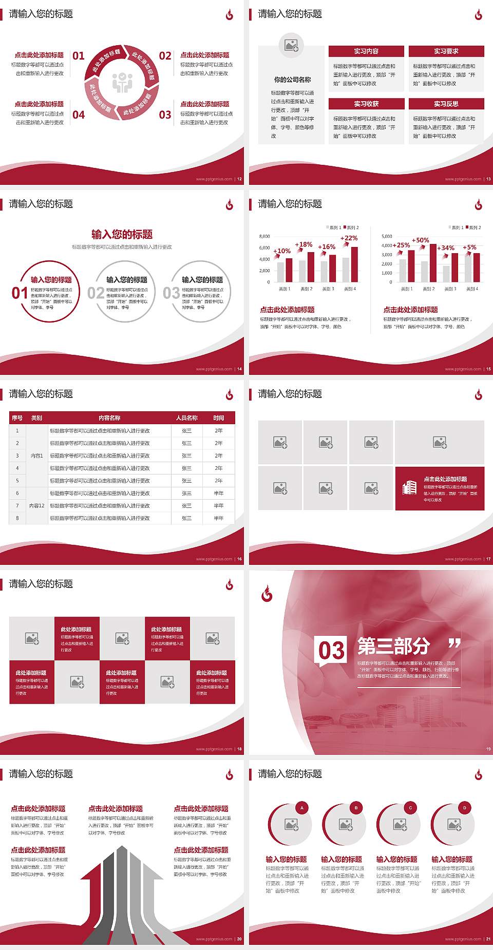 四川工商职业技术学院专题讲座/学术交流会PPT模板下载4:3格式幻灯片预览图3