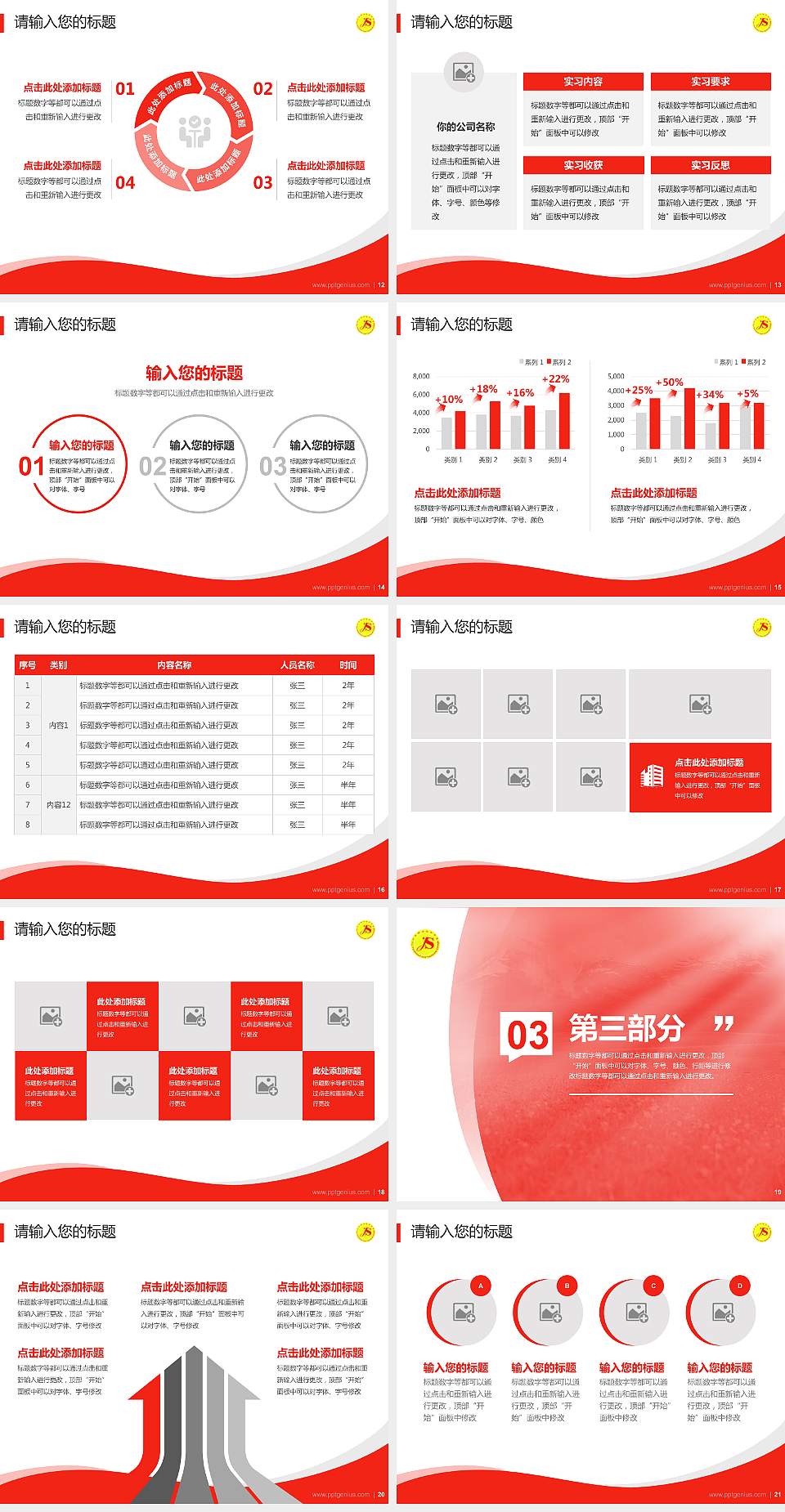 伊犁职业技术学院专题讲座/学术交流会PPT模板下载4:3格式幻灯片预览图3
