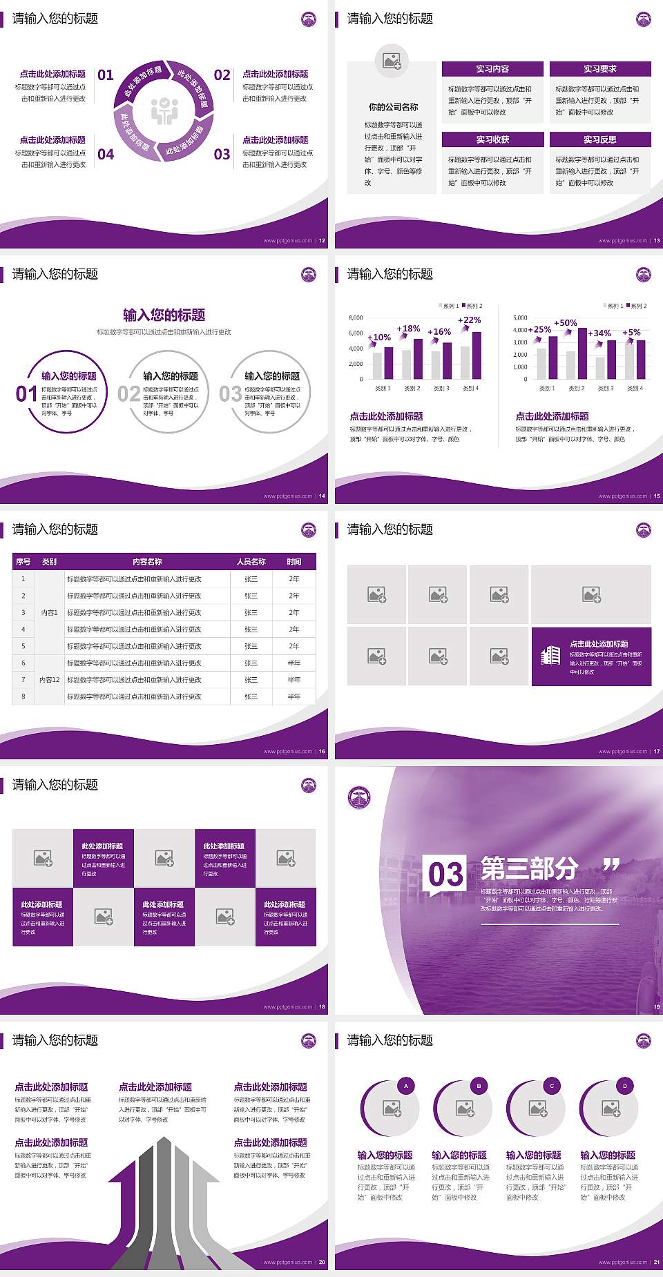 厦门医学院专题讲座/学术交流会PPT模板下载4:3格式幻灯片预览图3