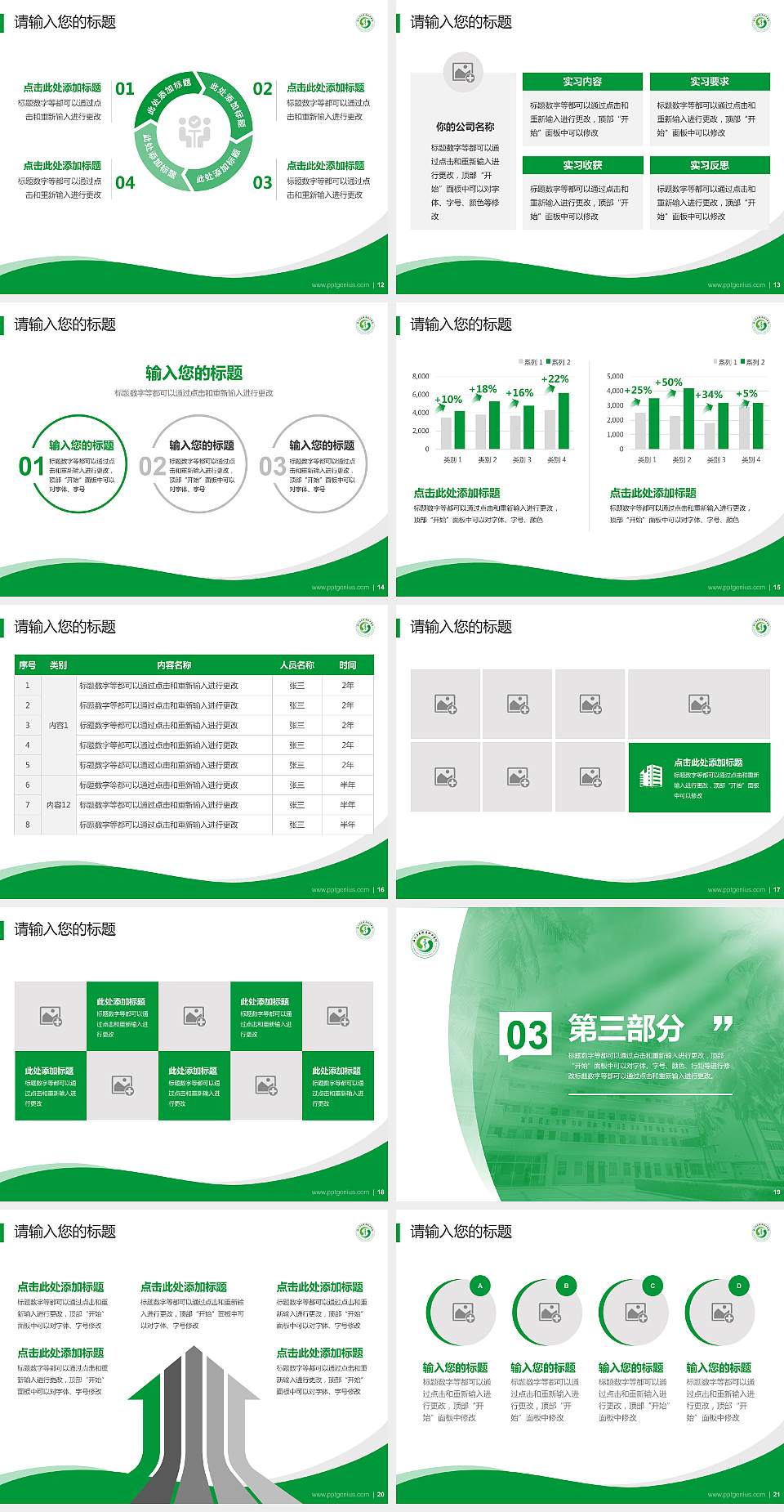 海南卫生健康职业学院专题讲座/学术交流会PPT模板下载4:3格式幻灯片预览图3