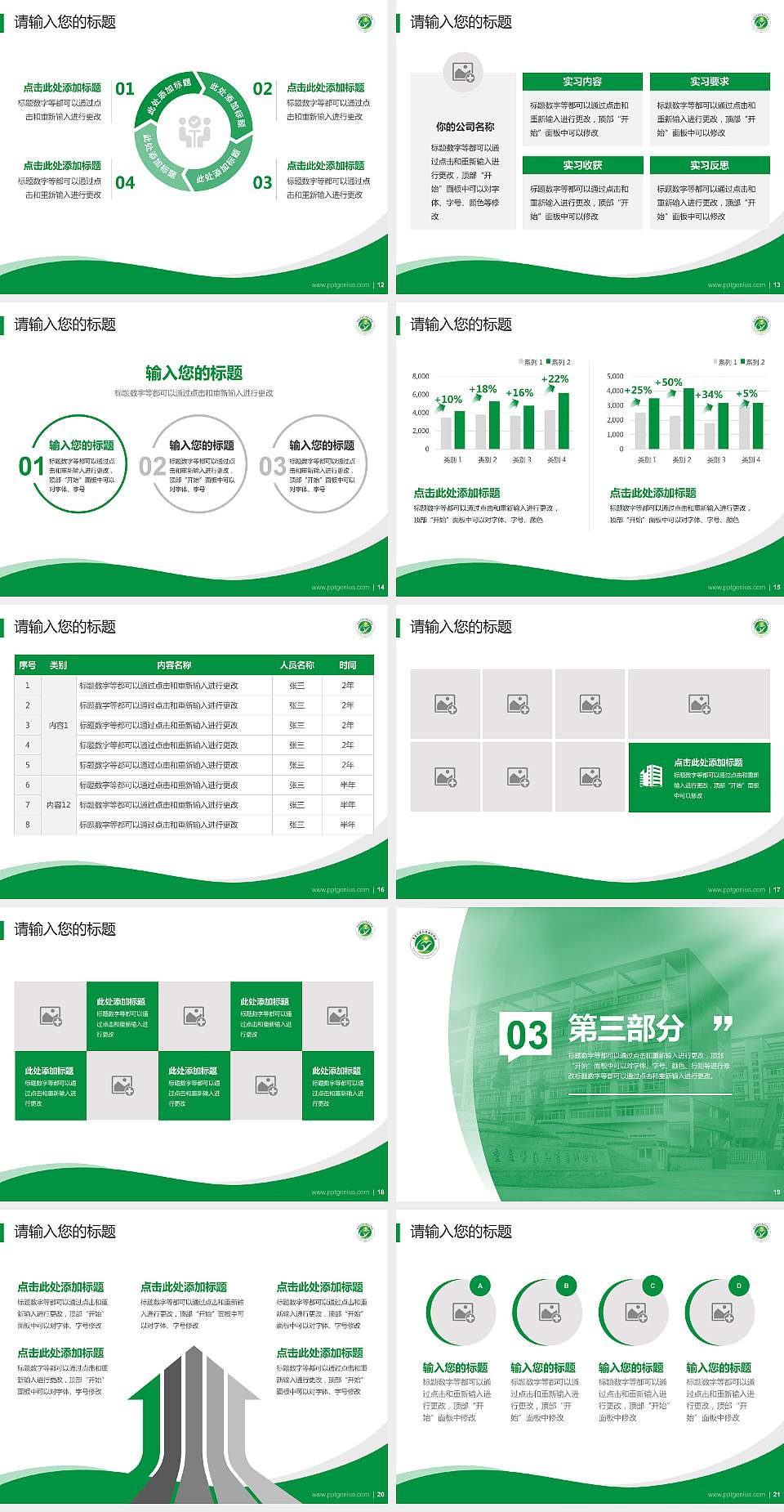 重庆医药高等专科学校专题讲座/学术交流会PPT模板下载4:3格式幻灯片预览图3
