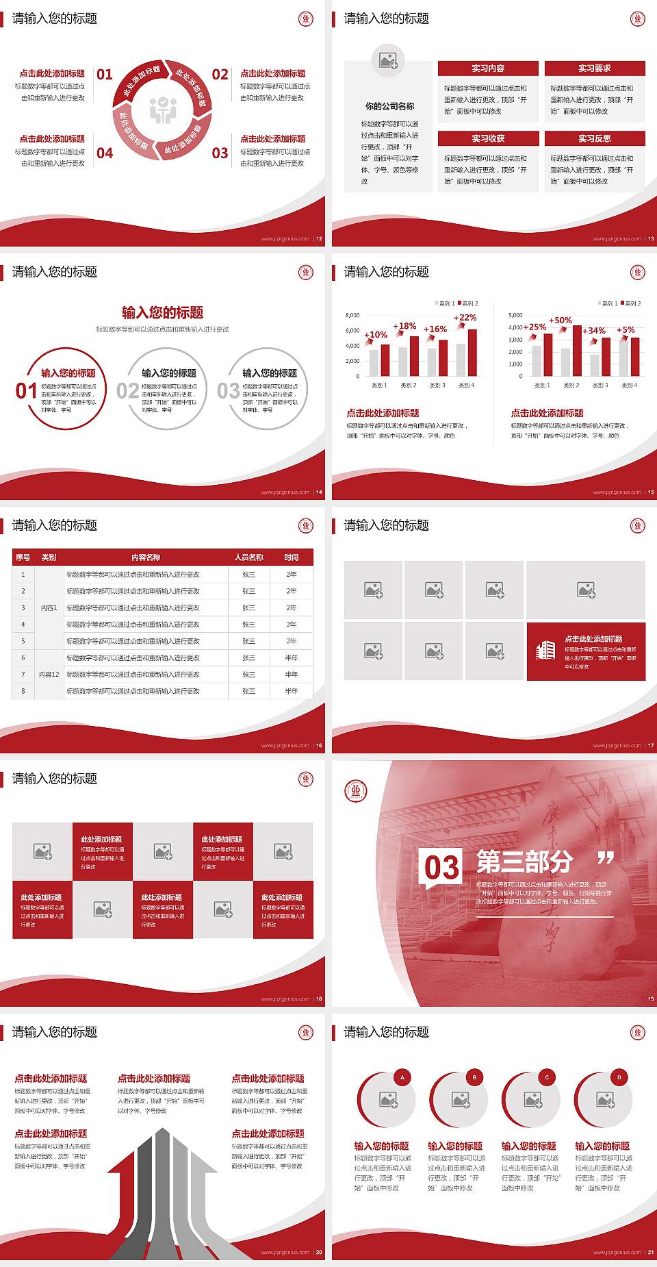 广东工业大学专题讲座/学术交流会PPT模板下载4:3格式幻灯片预览图3