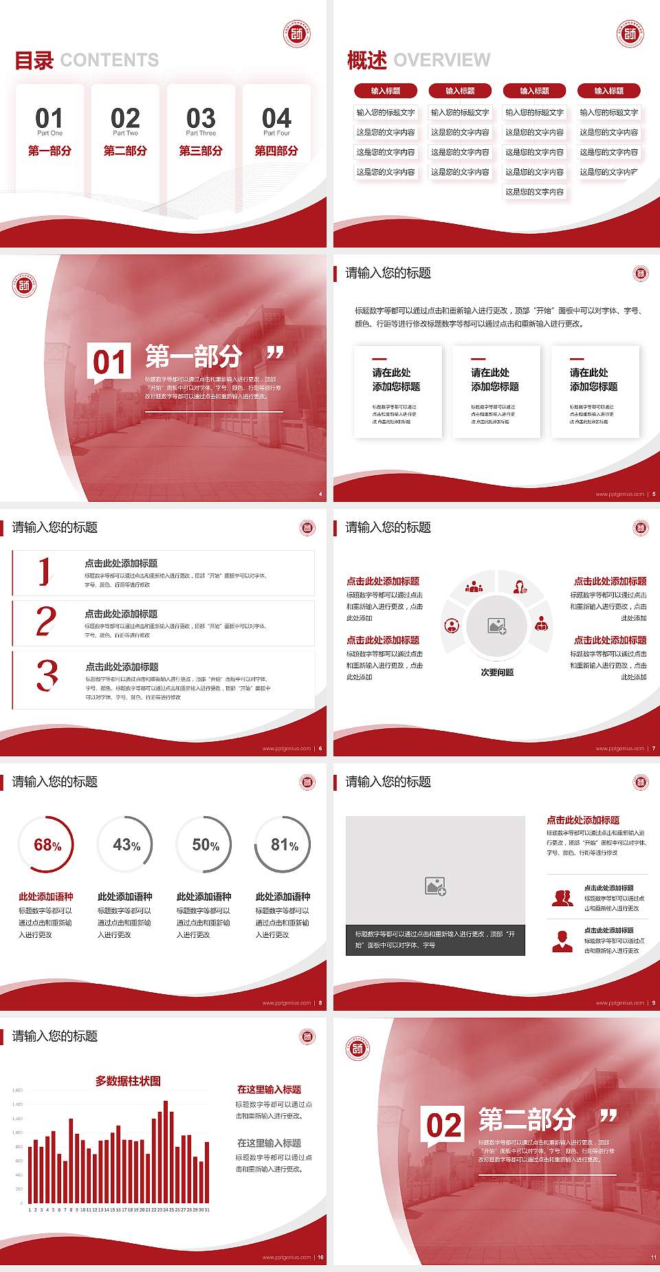 上饶幼儿师范高等专科学校专题讲座/学术交流会PPT模板下载4:3格式幻灯片预览图2