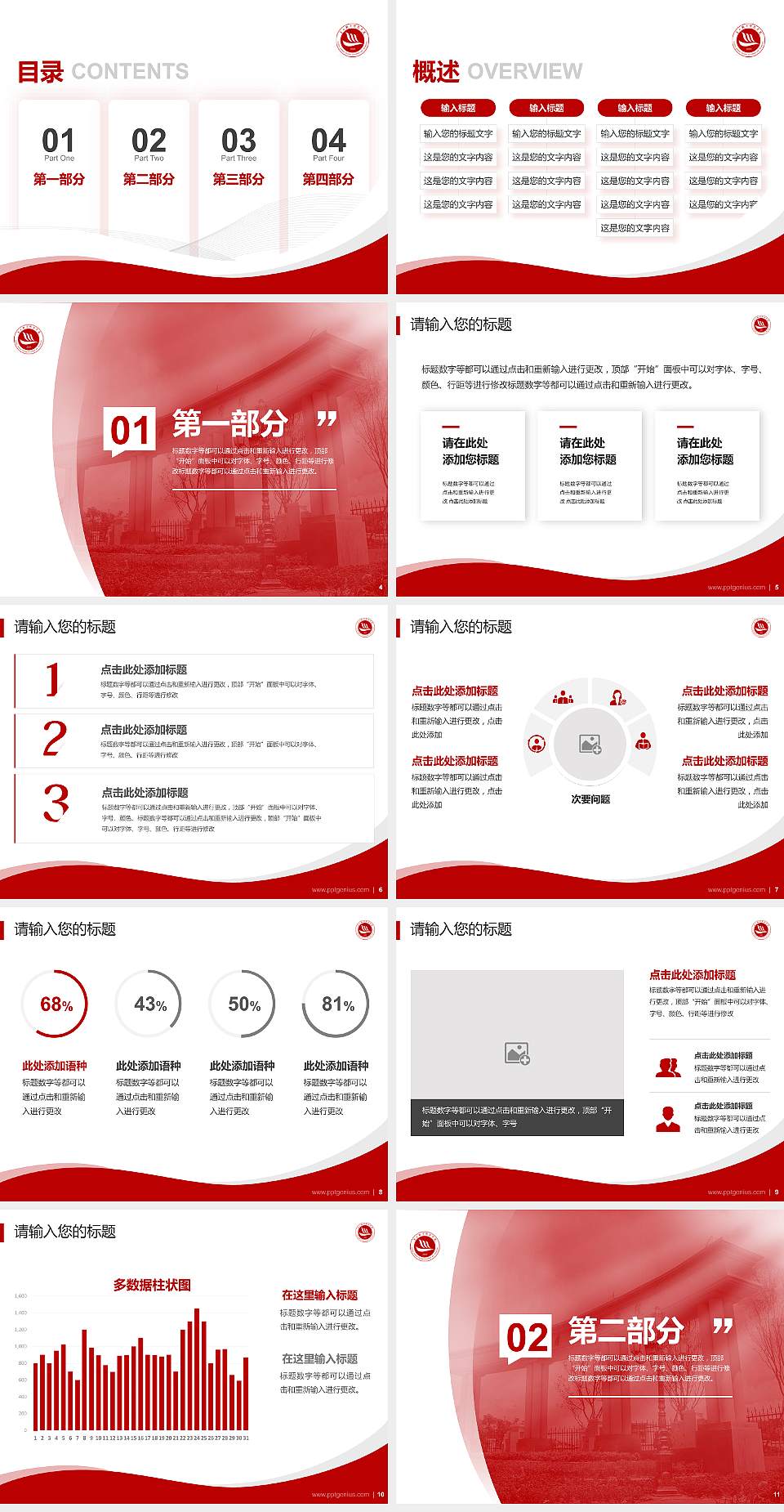 贵州黔南科技学院专题讲座/学术交流会PPT模板下载4:3格式幻灯片预览图2