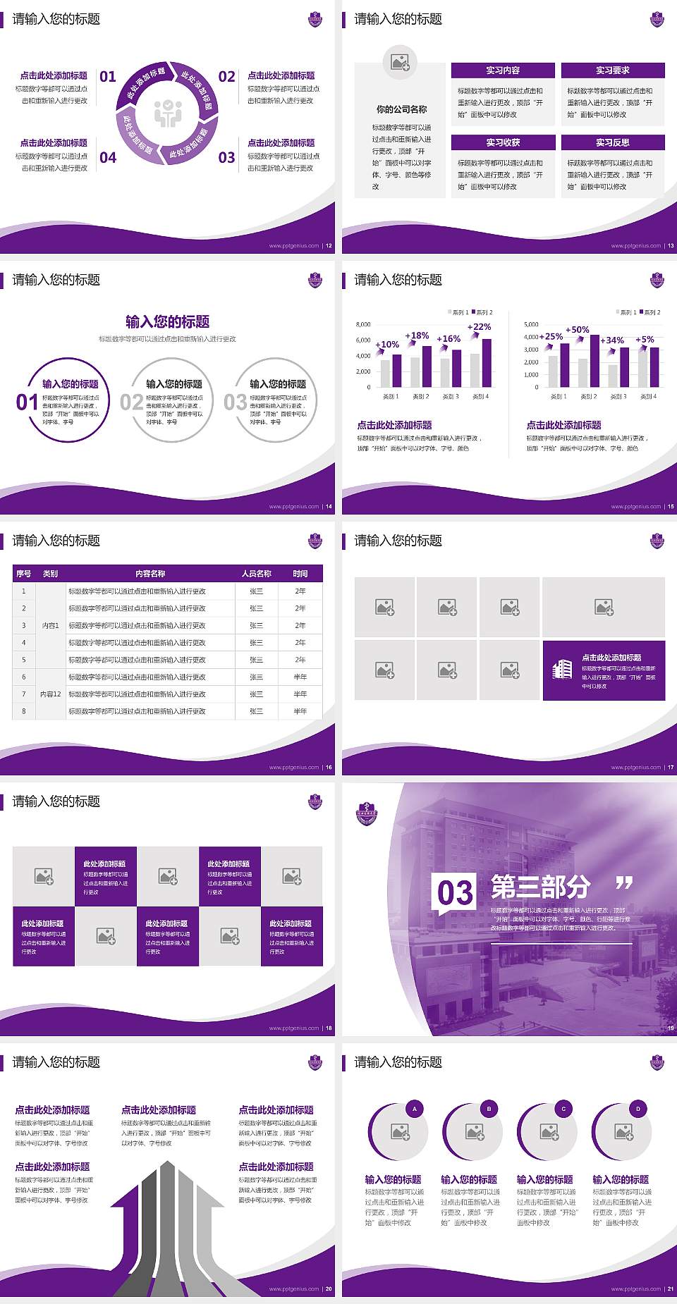 河北医科大学专题讲座/学术交流会PPT模板下载4:3格式幻灯片预览图3