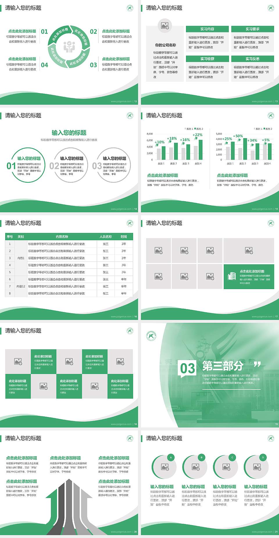 山东凯文科技职业学院专题讲座/学术交流会PPT模板下载4:3格式幻灯片预览图3