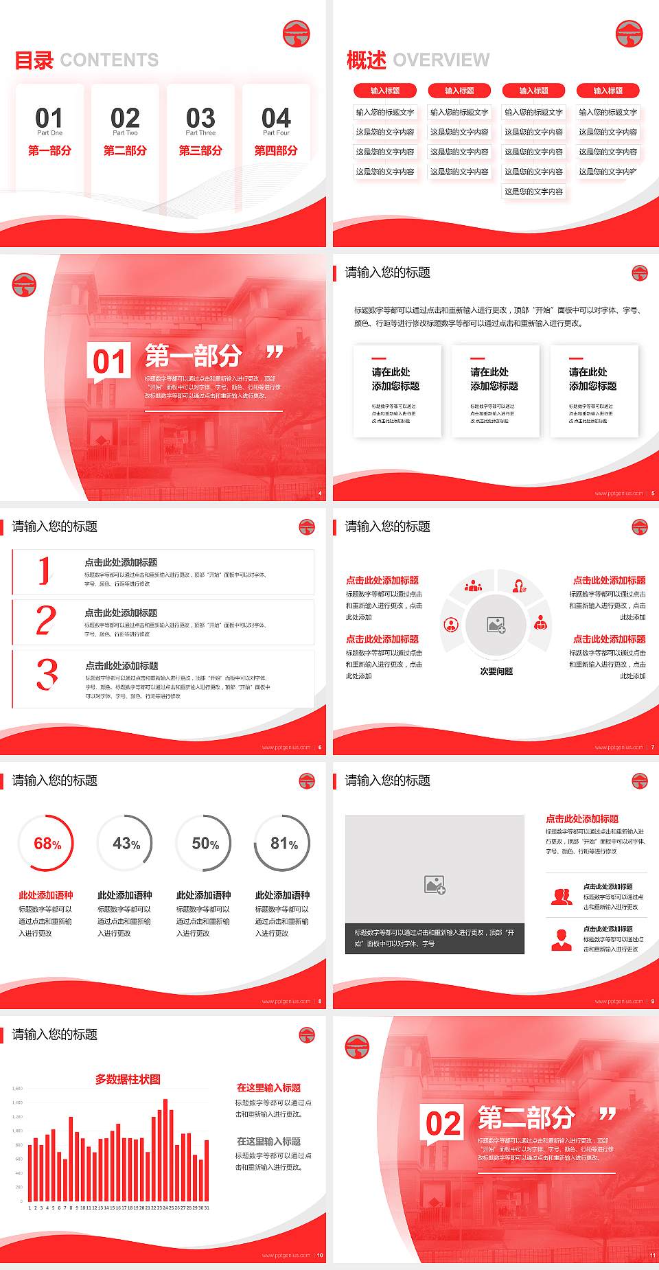 岭南大学专题讲座/学术交流会PPT模板下载4:3格式幻灯片预览图2