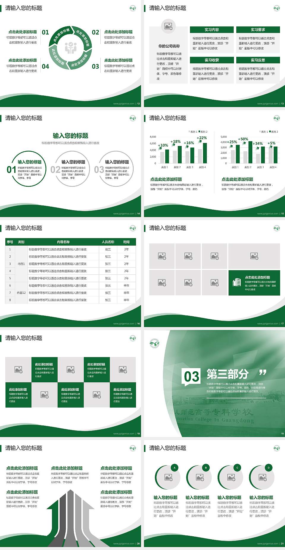 广东汕头幼儿师范高等专科学校专题讲座/学术交流会PPT模板下载4:3格式幻灯片预览图3