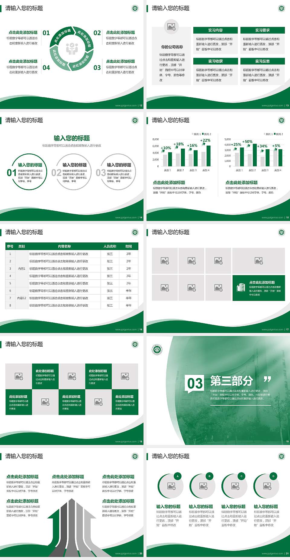 四川轻化工大学专题讲座/学术交流会PPT模板下载4:3格式幻灯片预览图3