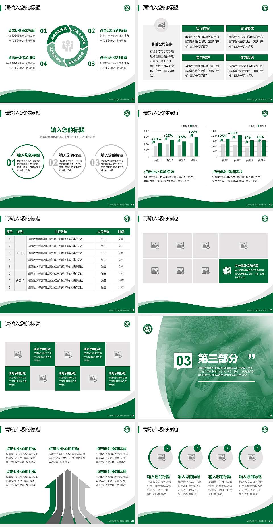 广东食品药品职业学院专题讲座/学术交流会PPT模板下载4:3格式幻灯片预览图3
