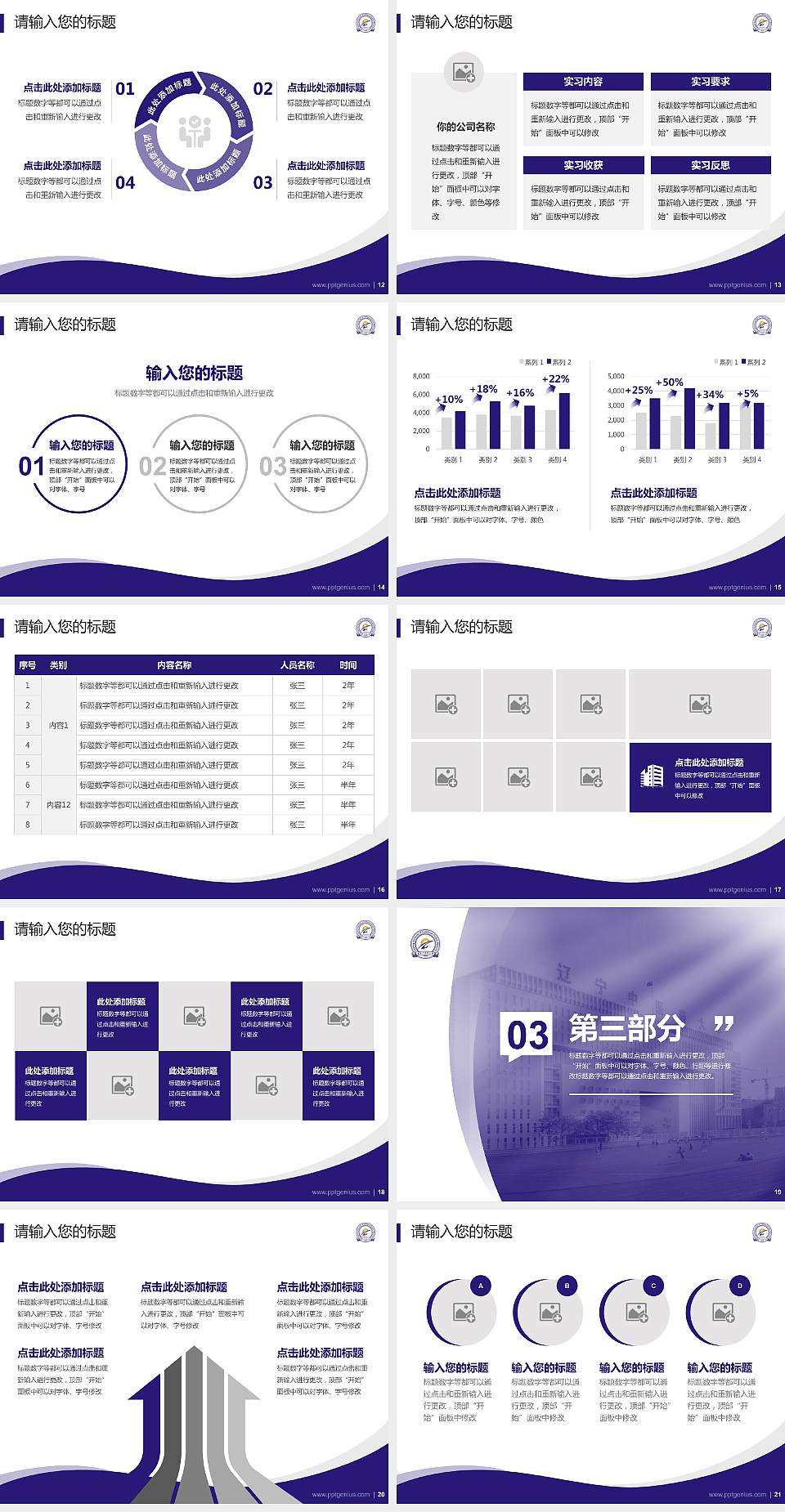 辽宁中医药大学专题讲座/学术交流会PPT模板下载4:3格式幻灯片预览图3