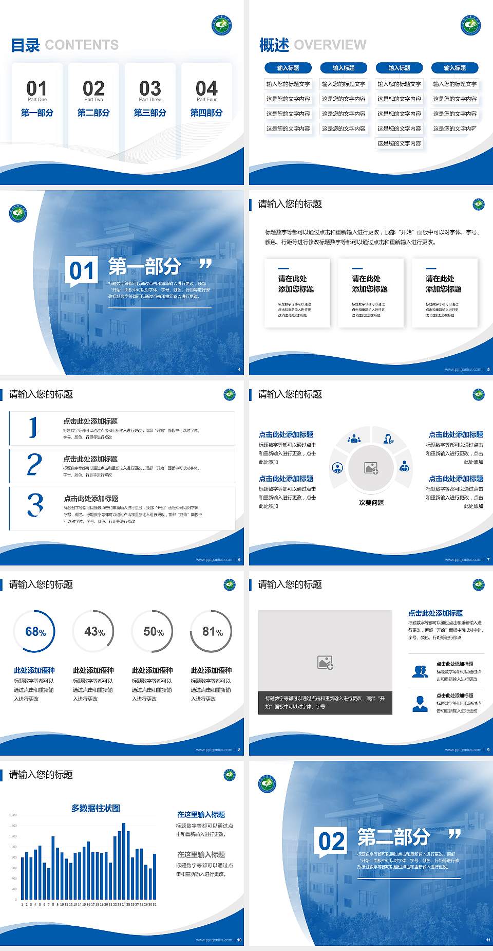 云南中医药大学专题讲座/学术交流会PPT模板下载4:3格式幻灯片预览图2