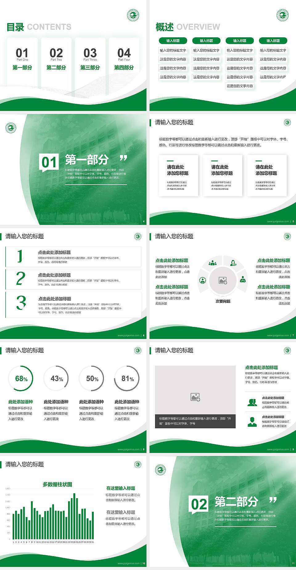 广东邮电职业技术学院专题讲座/学术交流会PPT模板下载4:3格式幻灯片预览图2
