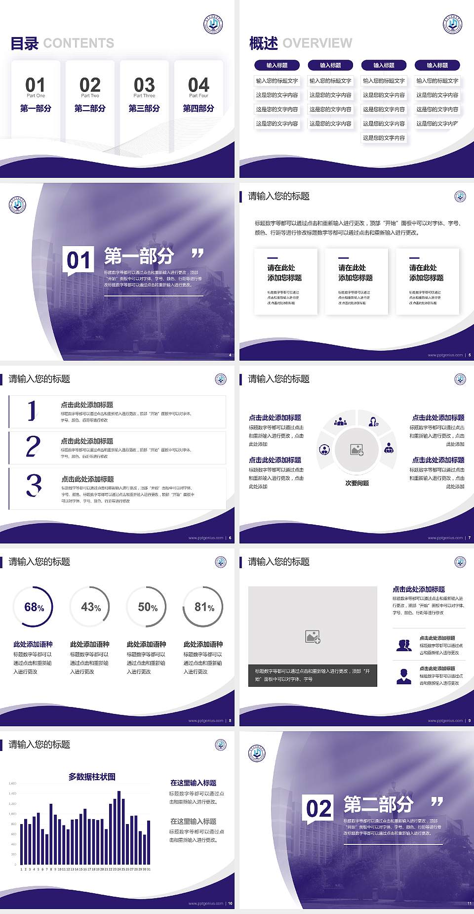 辽宁轻工职业学院专题讲座/学术交流会PPT模板下载4:3格式幻灯片预览图2