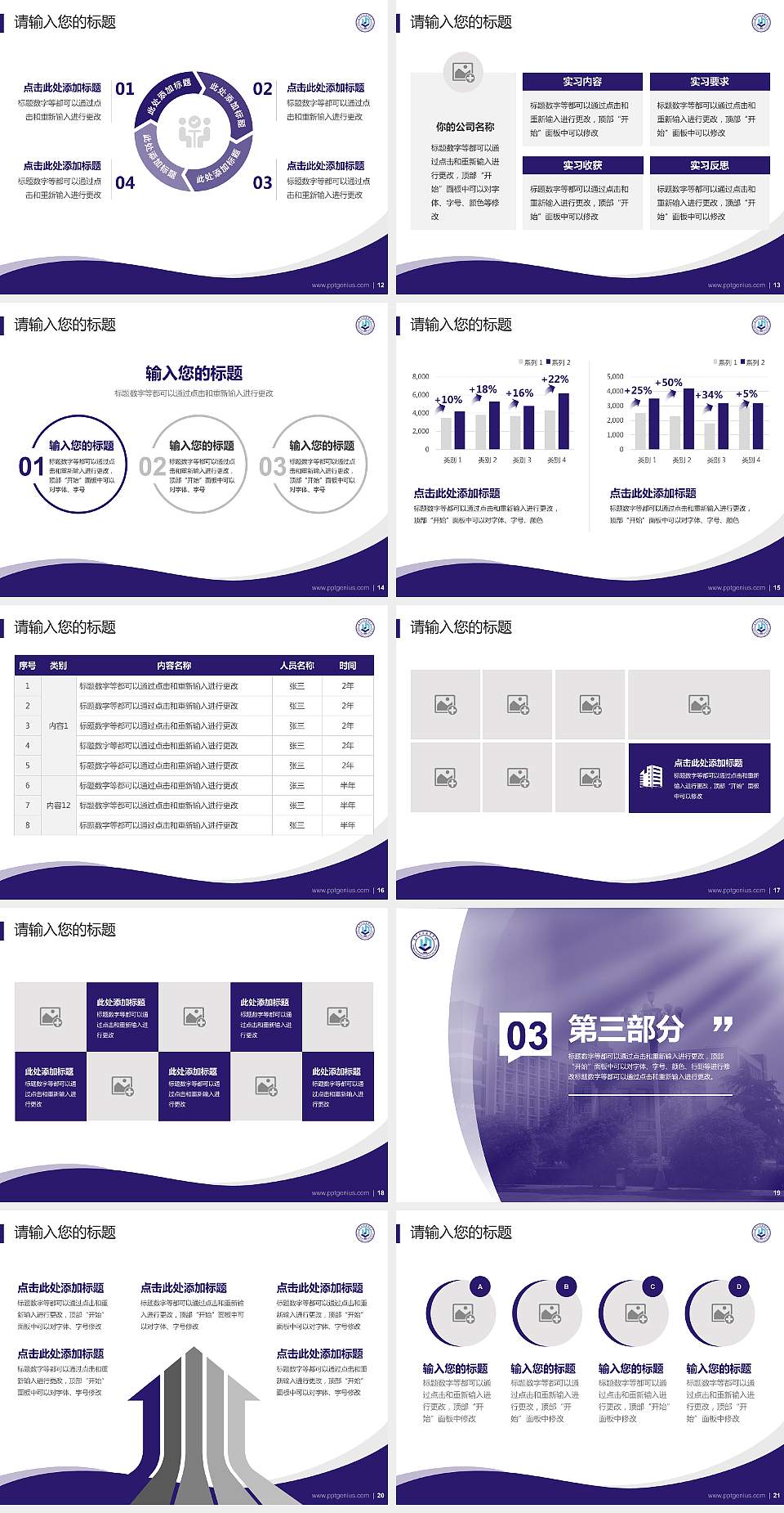 辽宁轻工职业学院专题讲座/学术交流会PPT模板下载4:3格式幻灯片预览图3
