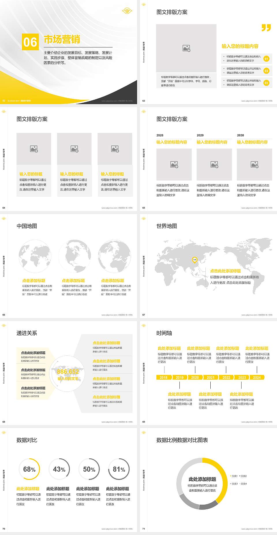 台湾长庚大学专用全国大学生互联网+创新创业大赛计划书/路演/网评PPT模板4:3格式幻灯片预览图8