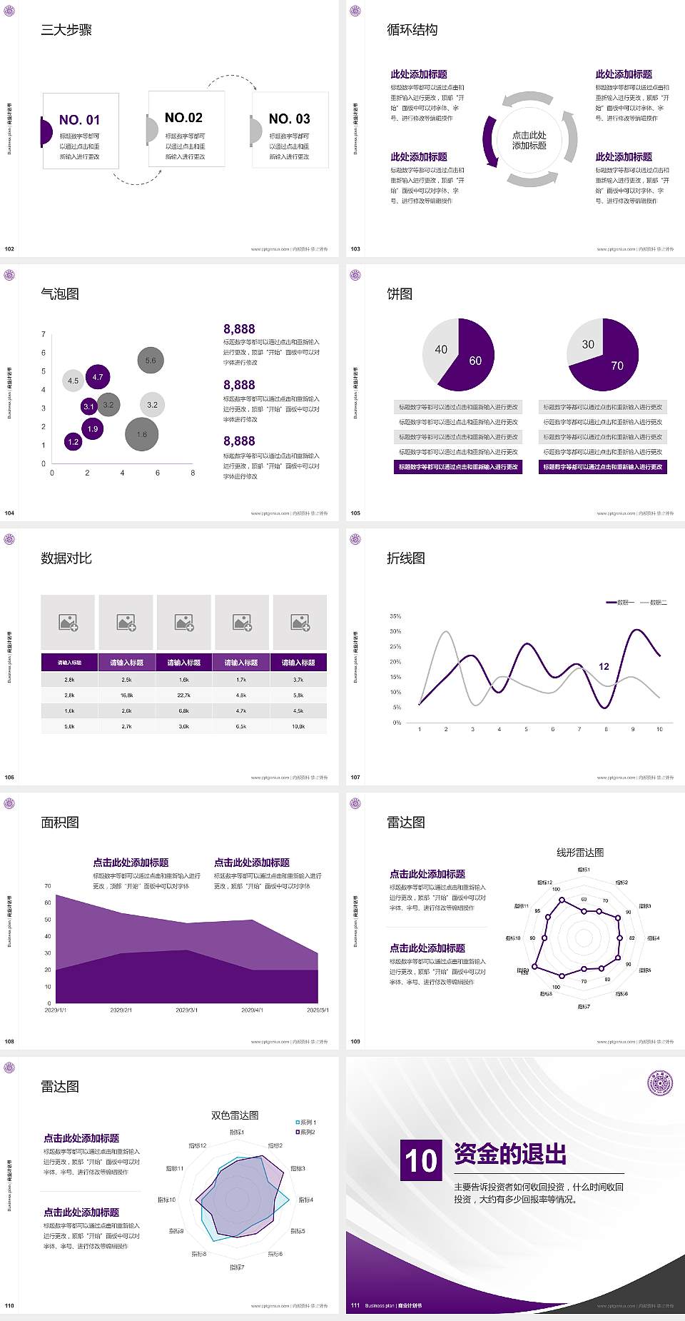 清华大学专用全国大学生互联网+创新创业大赛计划书/路演/网评PPT模板4:3格式幻灯片预览图12