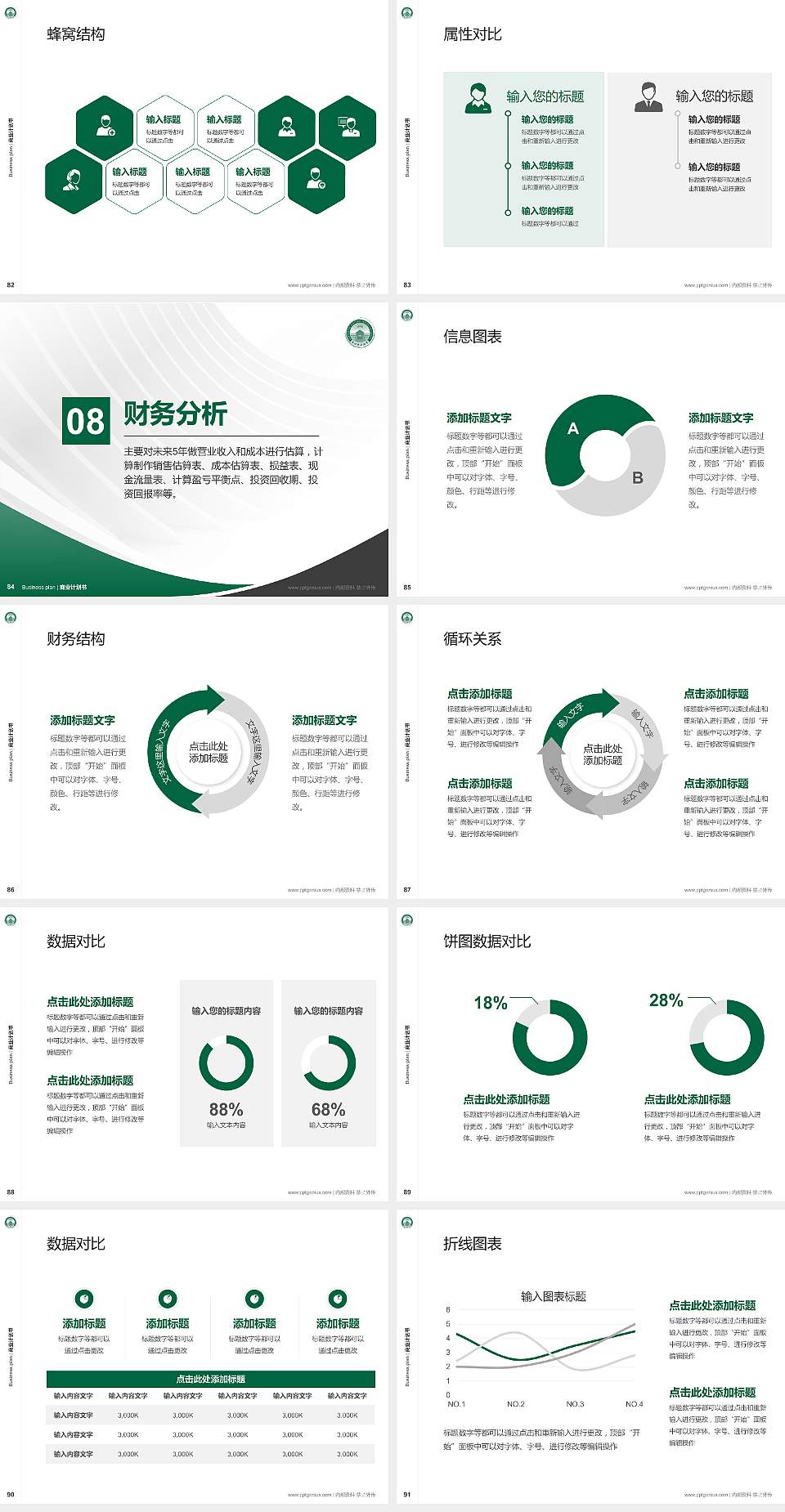 东北电力大学专用全国大学生互联网+创新创业大赛计划书/路演/网评PPT模板4:3格式幻灯片预览图10