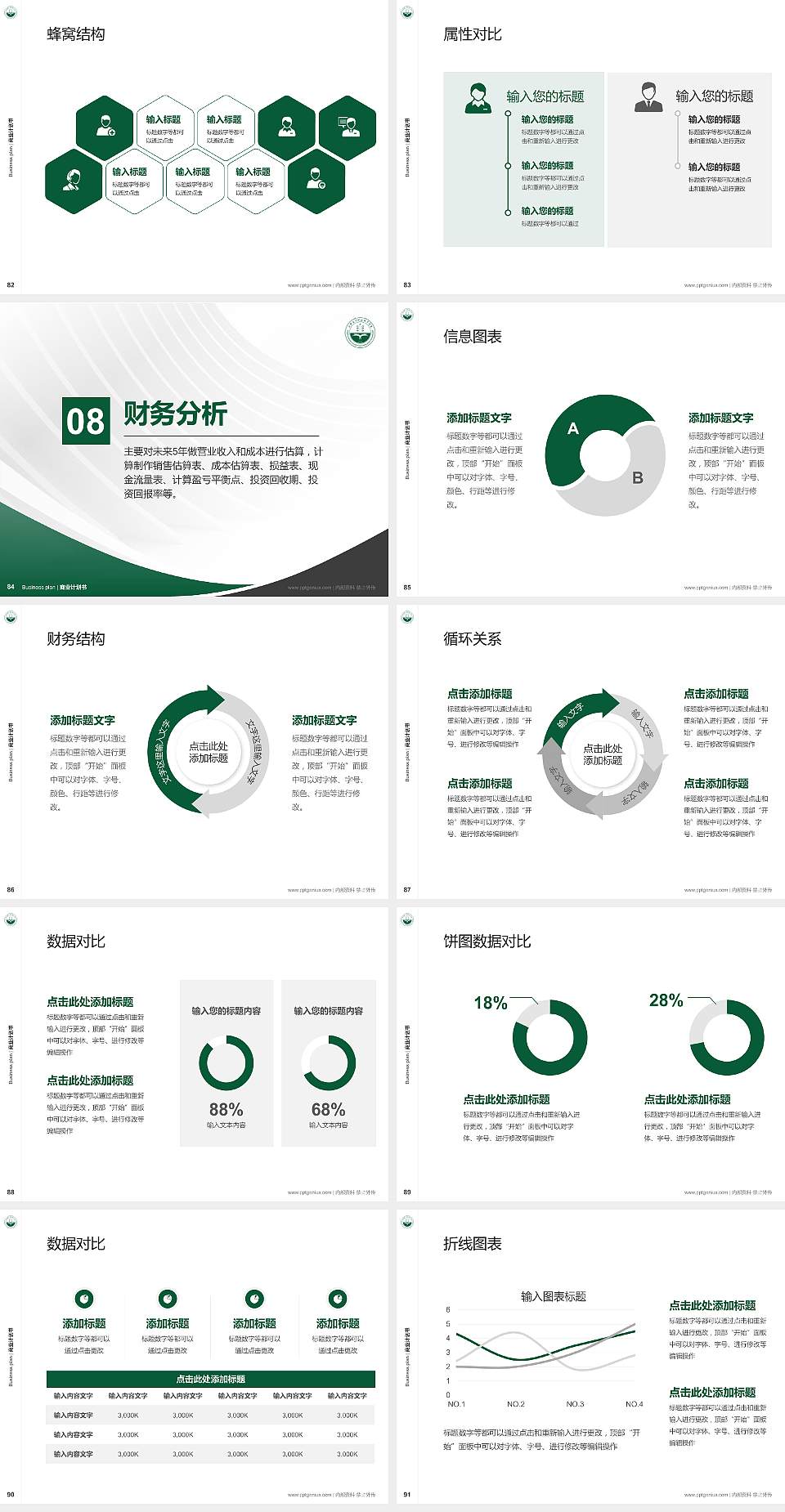 成都农业科技职业学院专用全国大学生互联网+创新创业大赛计划书/路演/网评PPT模板4:3格式幻灯片预览图10