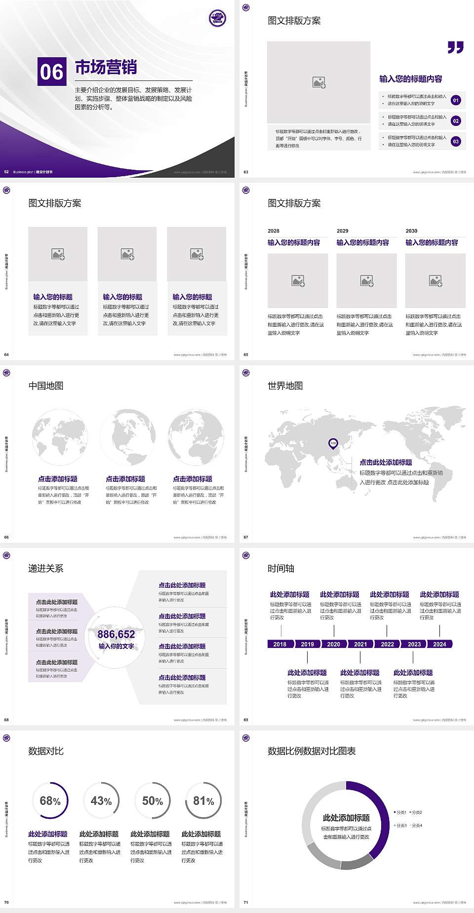 台湾交通大学专用全国大学生互联网+创新创业大赛计划书/路演/网评PPT模板4:3格式幻灯片预览图8