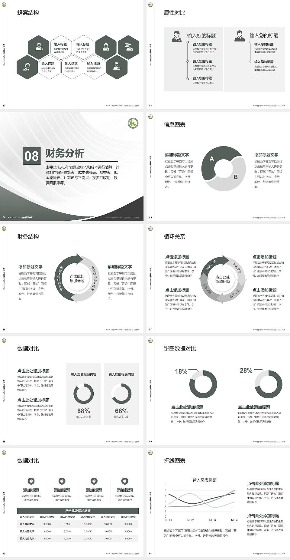 四川中医药高等专科学校专用全国大学生互联网+创新创业大赛计划书/路演/网评PPT模板4:3格式幻灯片预览图10