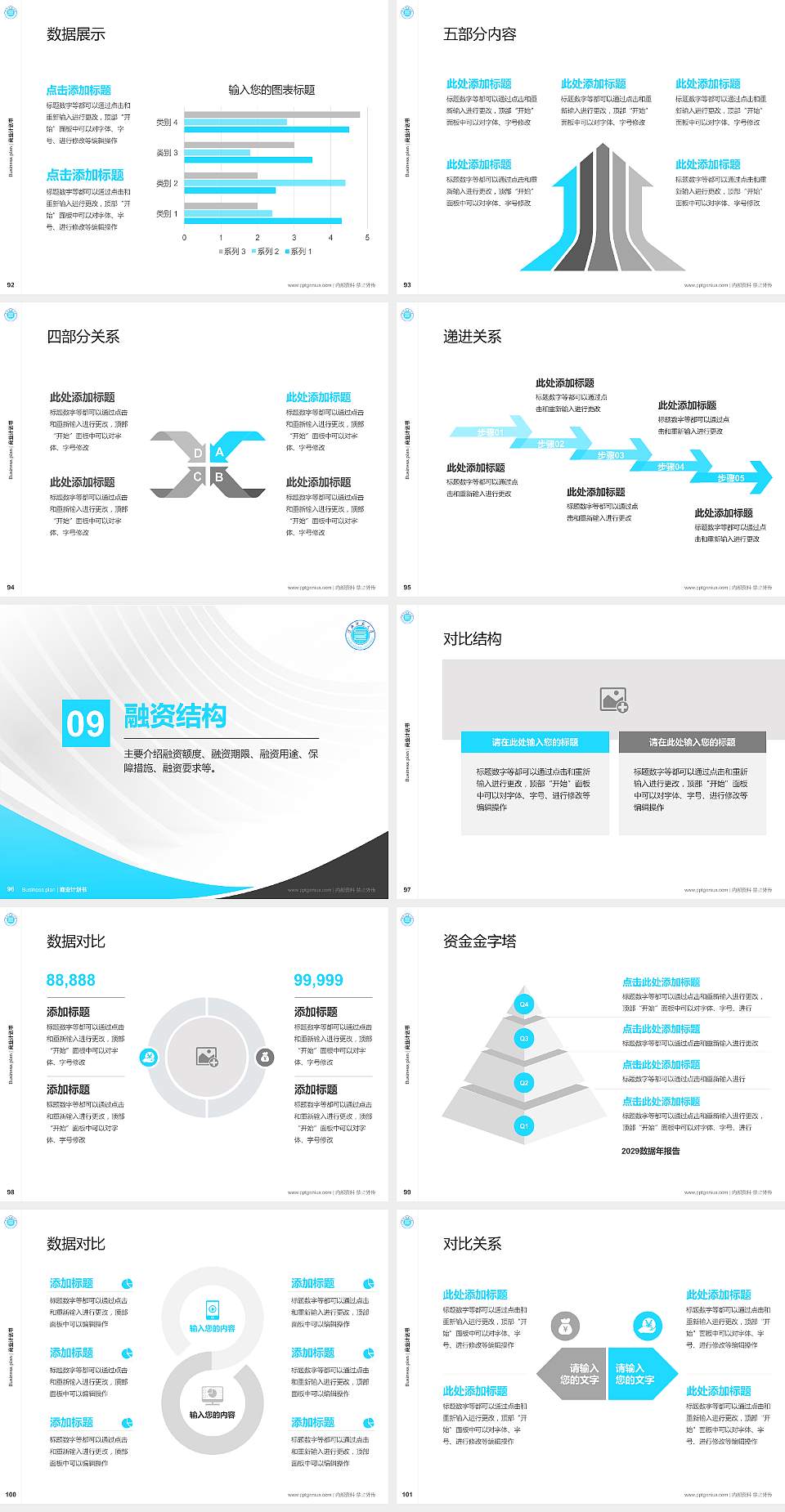 淮北师范大学专用全国大学生互联网+创新创业大赛计划书/路演/网评PPT模板4:3格式幻灯片预览图11