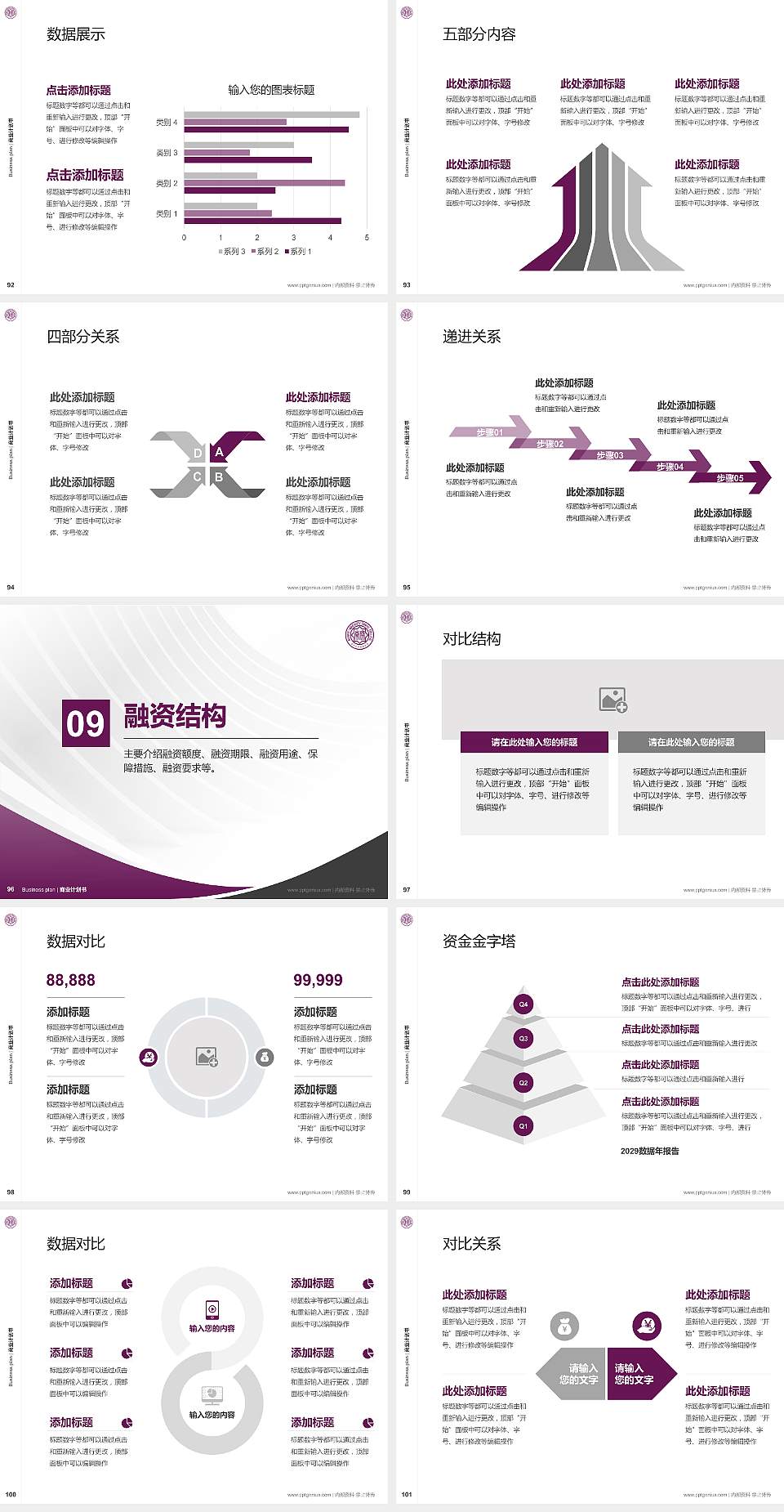南开大学滨海学院专用全国大学生互联网+创新创业大赛计划书/路演/网评PPT模板4:3格式幻灯片预览图11