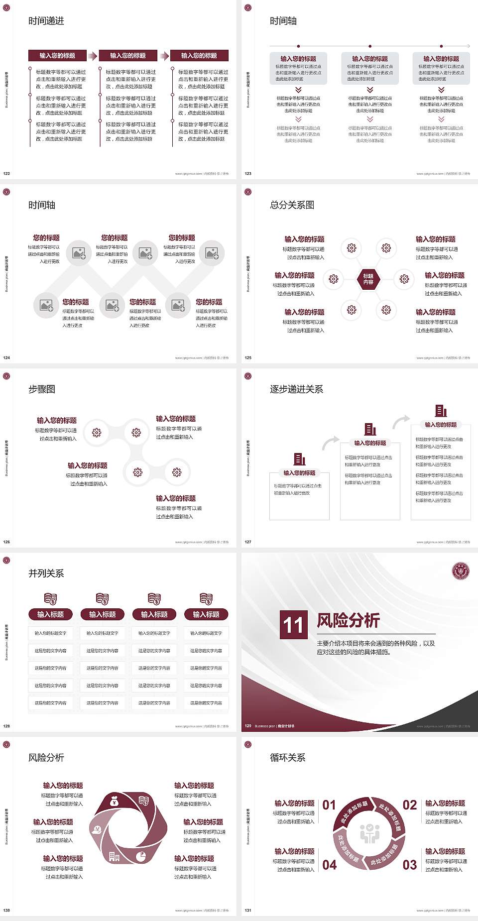 台湾长荣大学专用全国大学生互联网+创新创业大赛计划书/路演/网评PPT模板4:3格式幻灯片预览图14