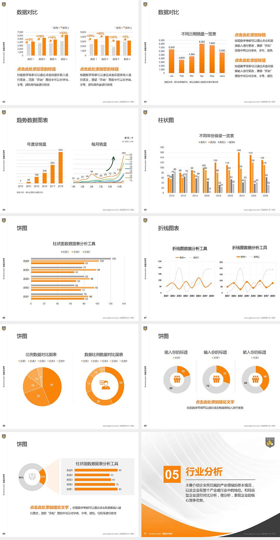 天津商业大学宝德学院专用全国大学生互联网+创新创业大赛计划书/路演/网评PPT模板4:3格式幻灯片预览图6