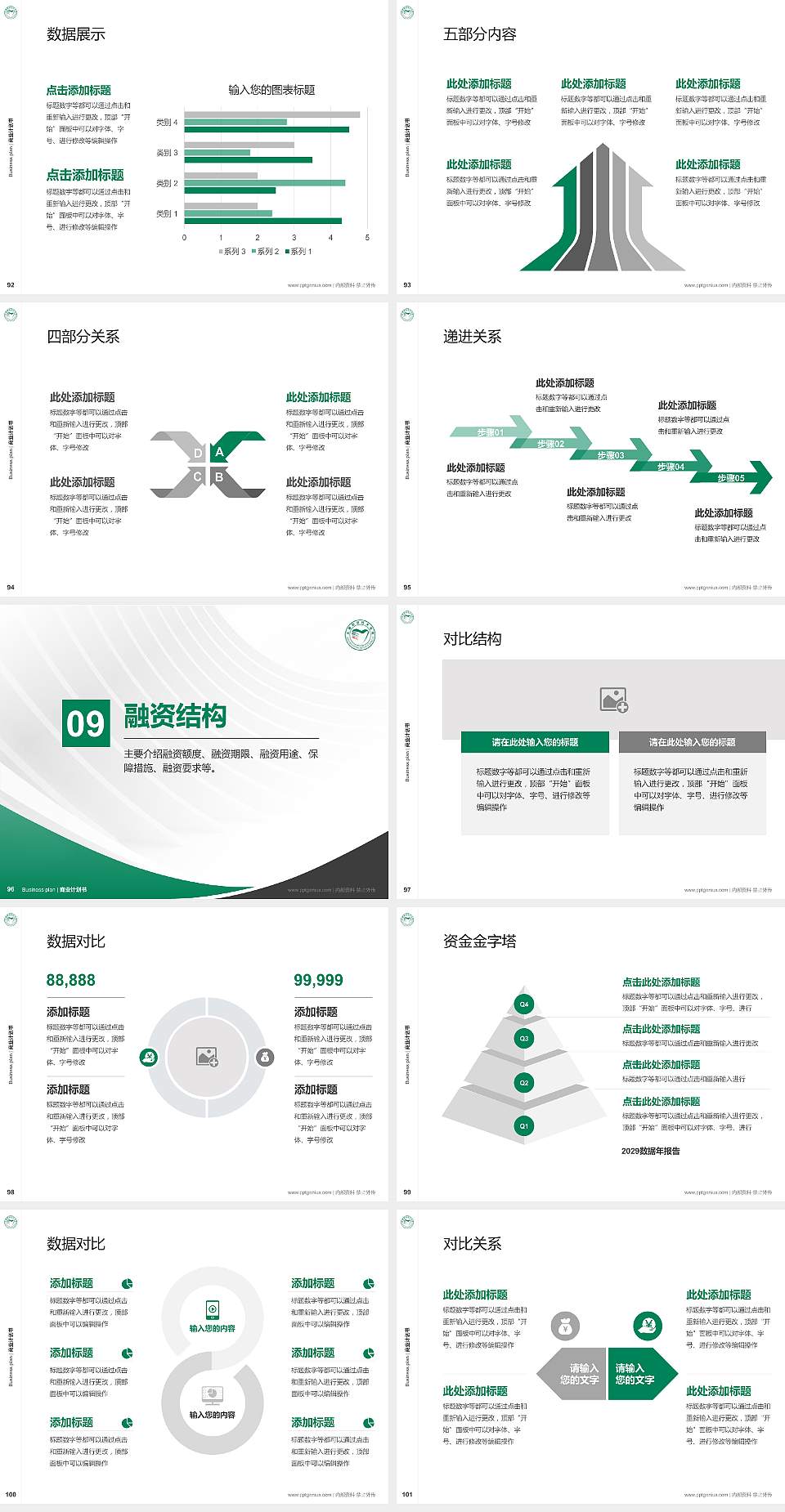 长春职业技术学院专用全国大学生互联网+创新创业大赛计划书/路演/网评PPT模板4:3格式幻灯片预览图11