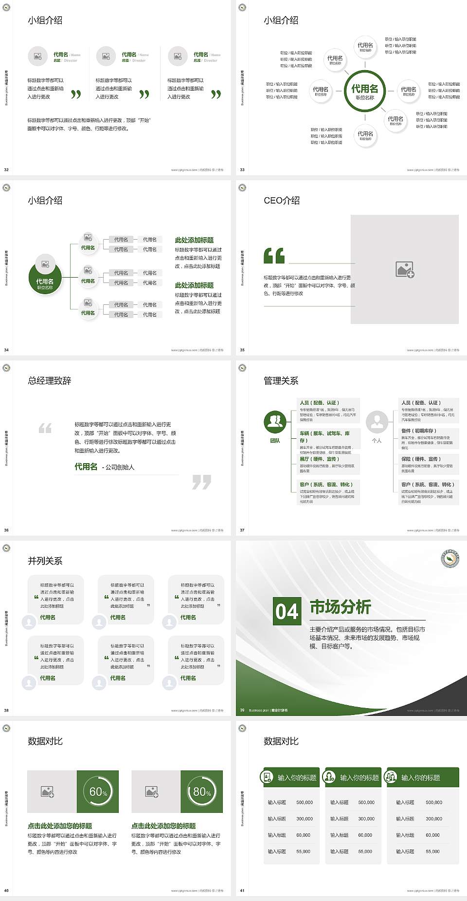 大理农林职业技术学院专用全国大学生互联网+创新创业大赛计划书/路演/网评PPT模板4:3格式幻灯片预览图5