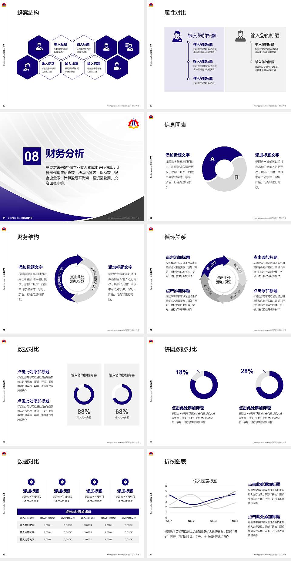 云南国防工业职业技术学院专用全国大学生互联网+创新创业大赛计划书/路演/网评PPT模板4:3格式幻灯片预览图10