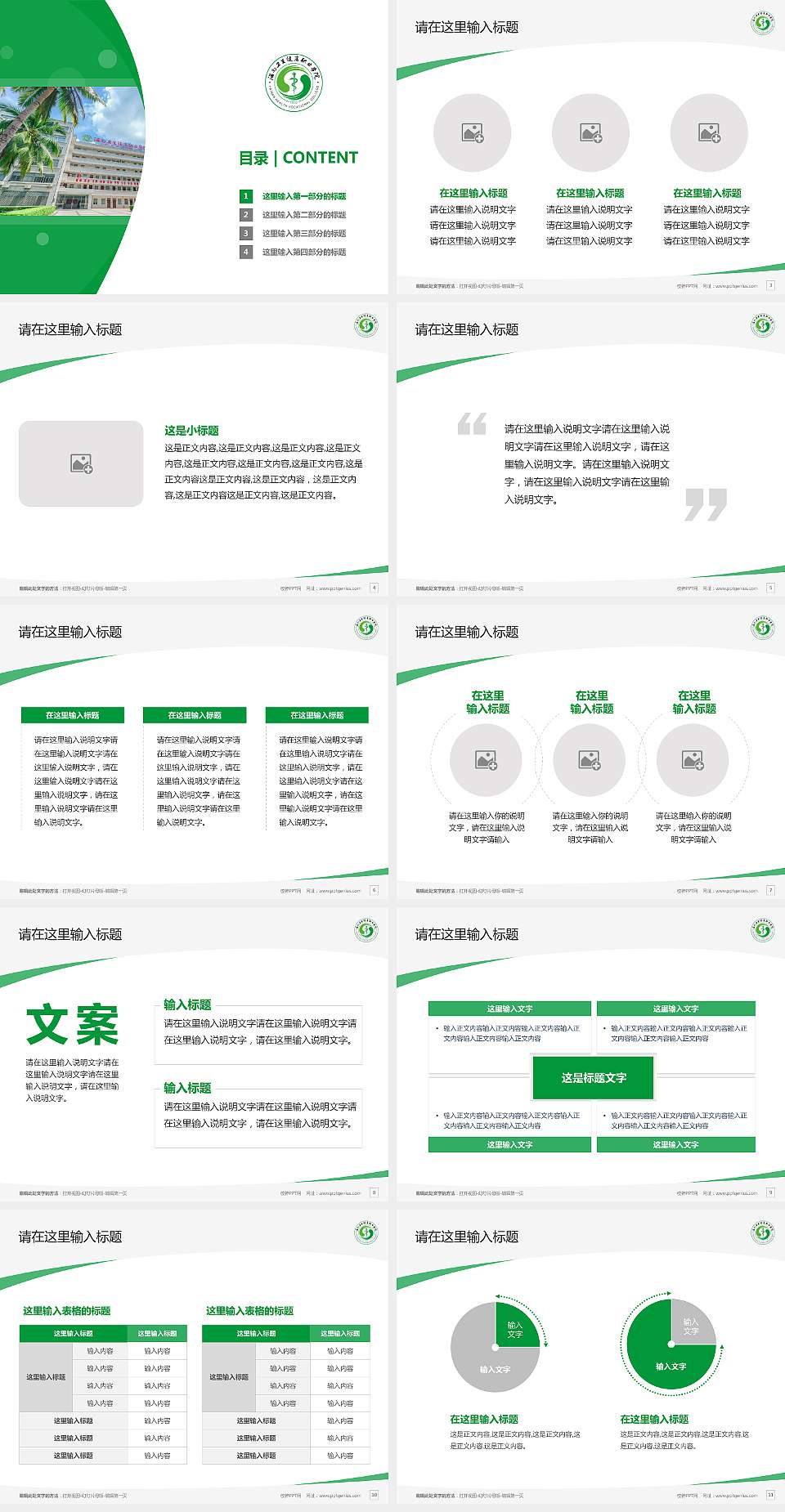 海南卫生健康职业学院毕业论文答辩PPT模板下载4:3格式幻灯片预览图2