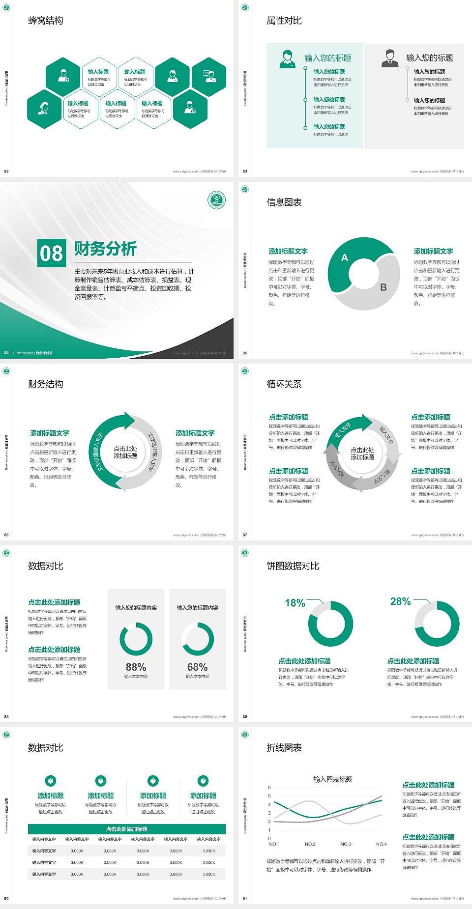 天津生物工程职业技术学院专用全国大学生互联网+创新创业大赛计划书/路演/网评PPT模板4:3格式幻灯片预览图10