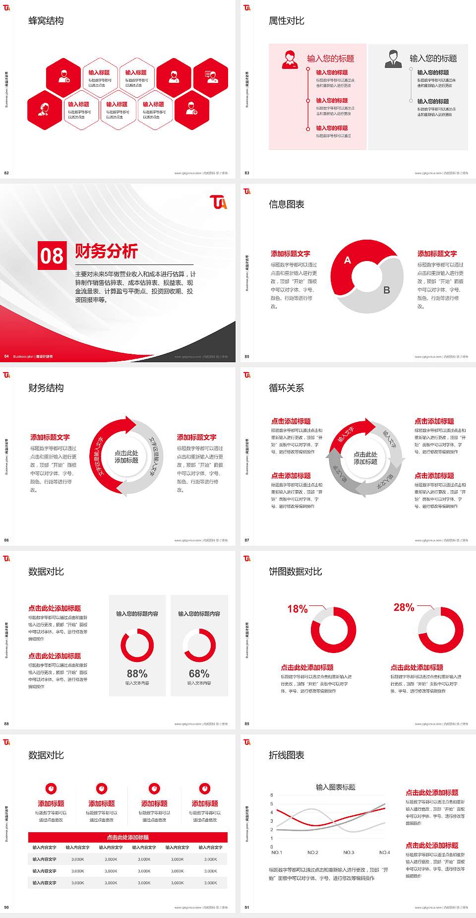 台湾艺术大学专用全国大学生互联网+创新创业大赛计划书/路演/网评PPT模板4:3格式幻灯片预览图10