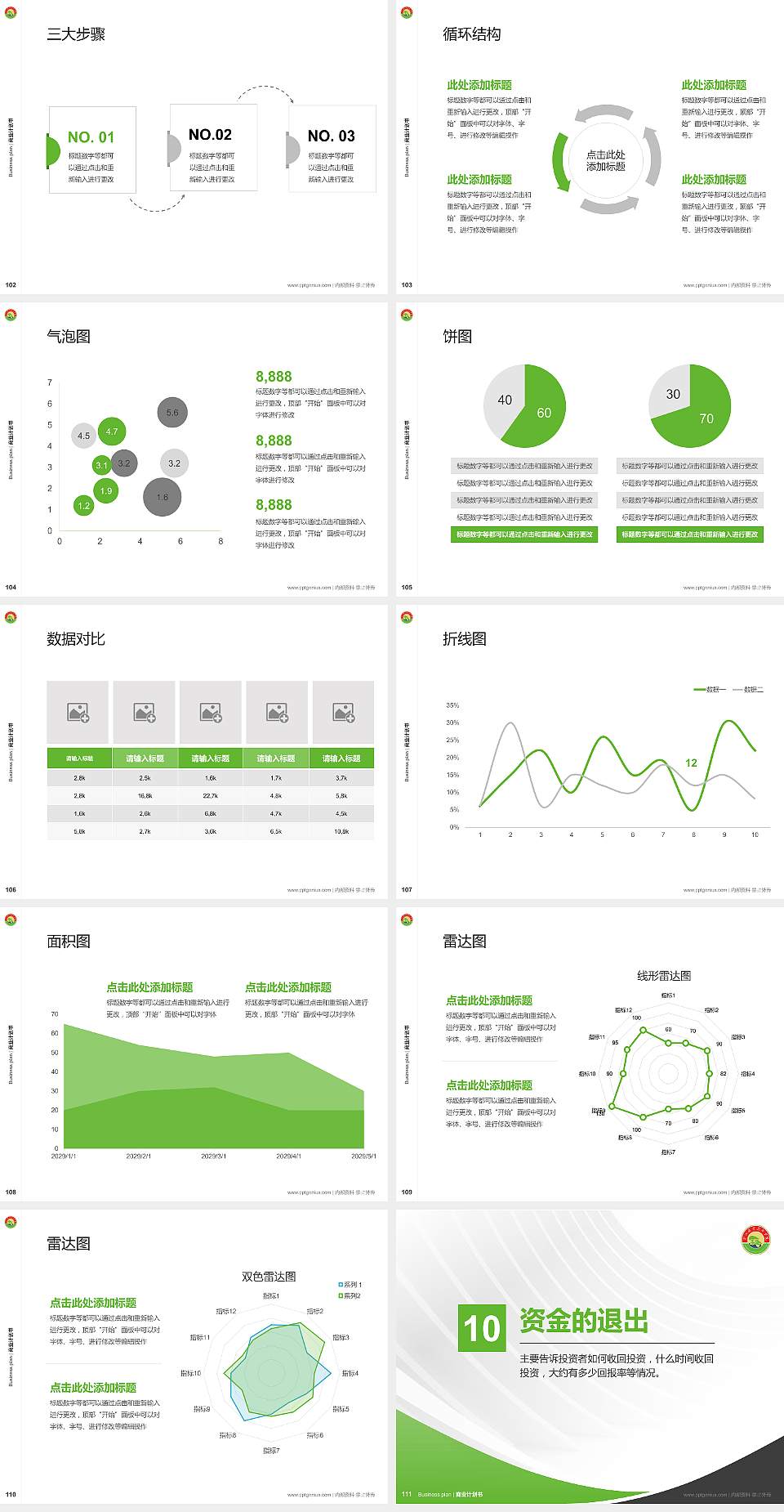 黄山职业技术学院专用全国大学生互联网+创新创业大赛计划书/路演/网评PPT模板4:3格式幻灯片预览图12