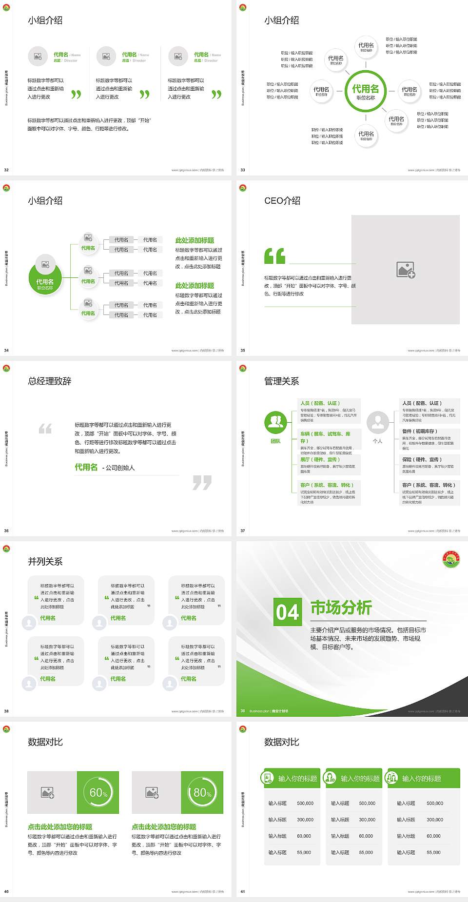 黄山职业技术学院专用全国大学生互联网+创新创业大赛计划书/路演/网评PPT模板4:3格式幻灯片预览图5