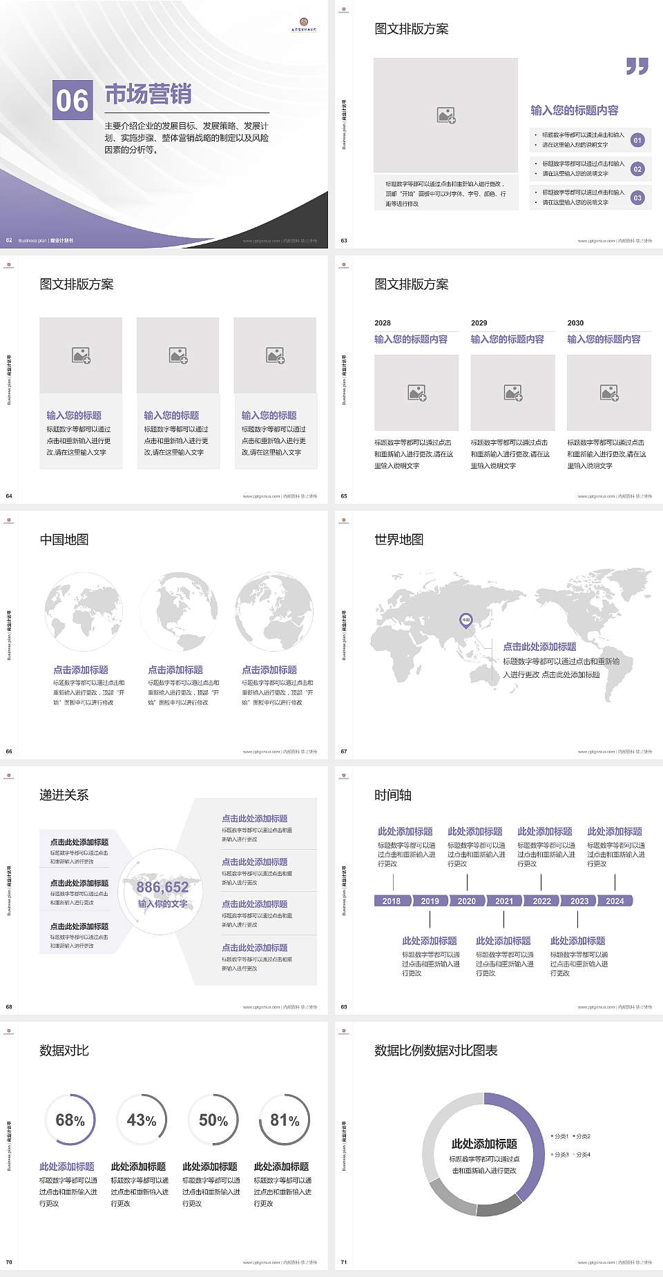北京经贸职业学院专用全国大学生互联网+创新创业大赛计划书/路演/网评PPT模板4:3格式幻灯片预览图8