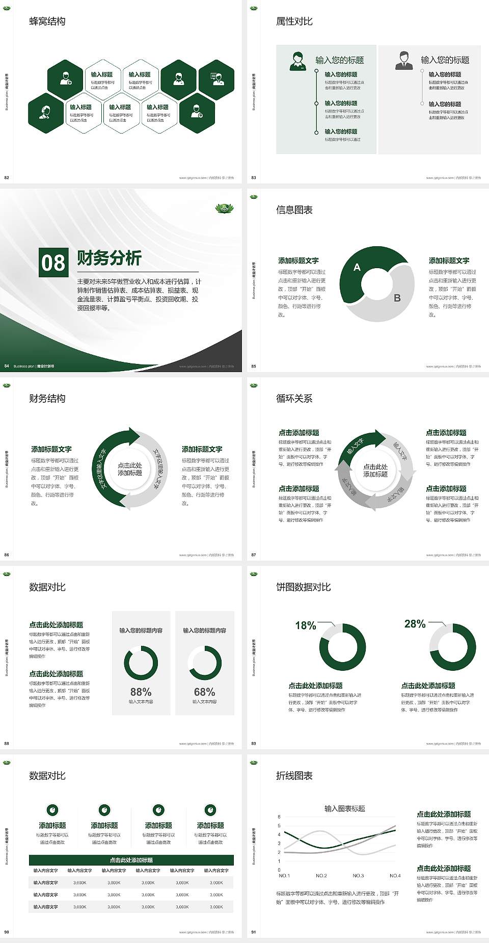 台湾慈济大学专用全国大学生互联网+创新创业大赛计划书/路演/网评PPT模板4:3格式幻灯片预览图10