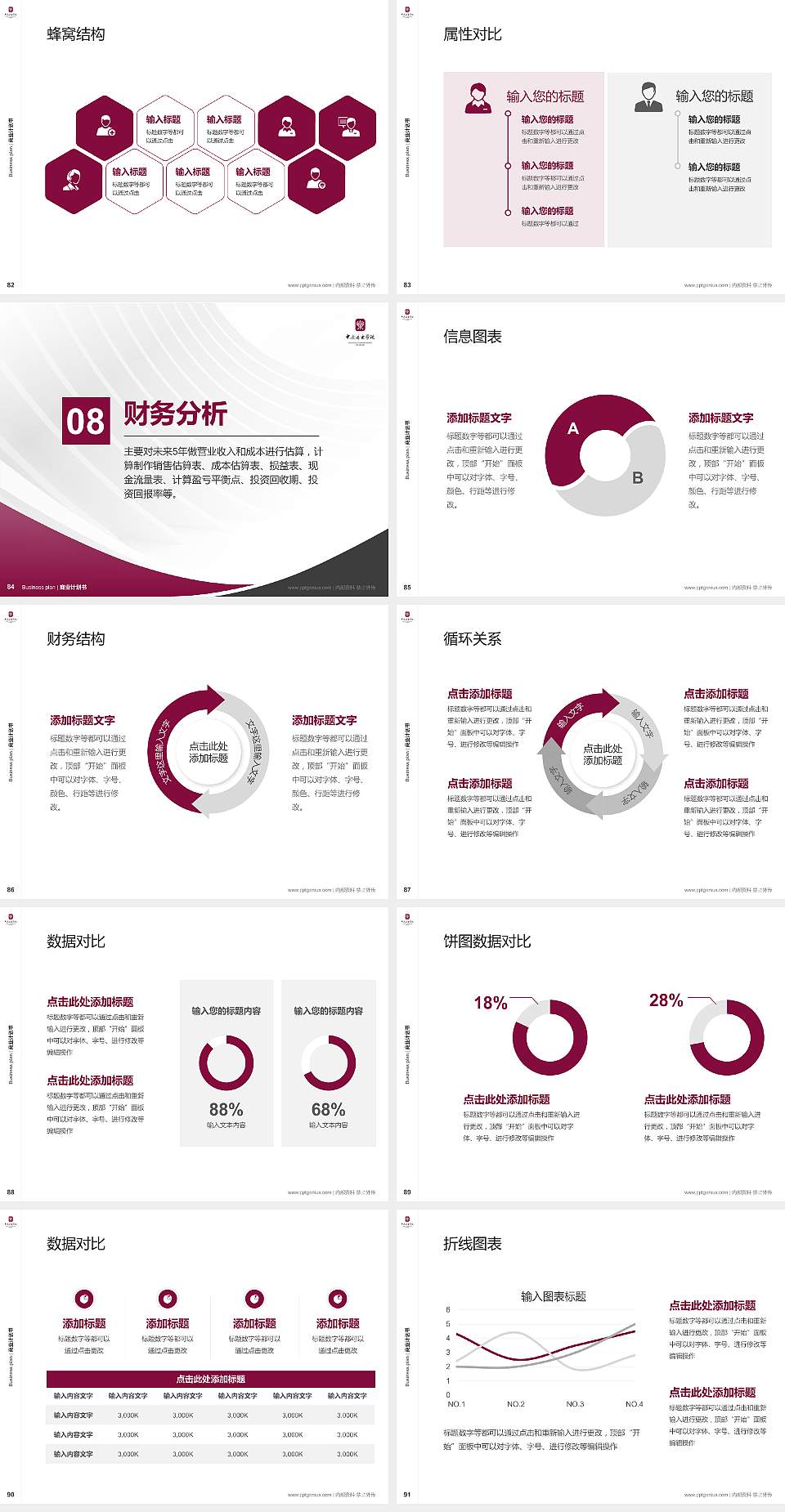 中央音乐学院专用全国大学生互联网+创新创业大赛计划书/路演/网评PPT模板4:3格式幻灯片预览图10