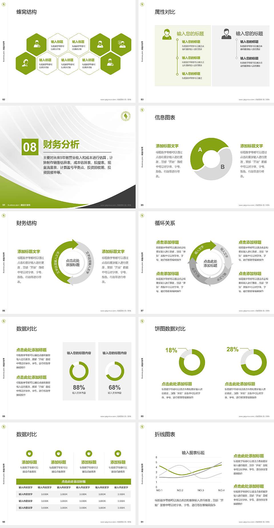 上海济光职业技术学院专用全国大学生互联网+创新创业大赛计划书/路演/网评PPT模板4:3格式幻灯片预览图10